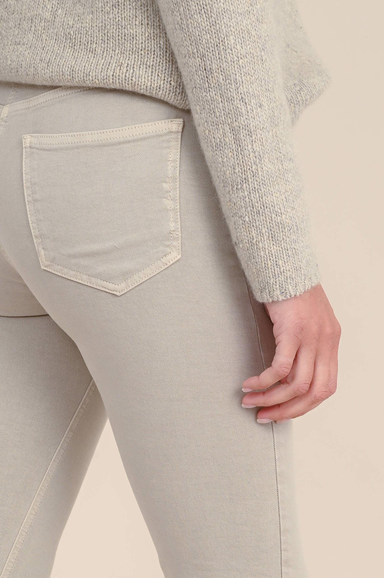 Klassische Hose CINQ in Stone