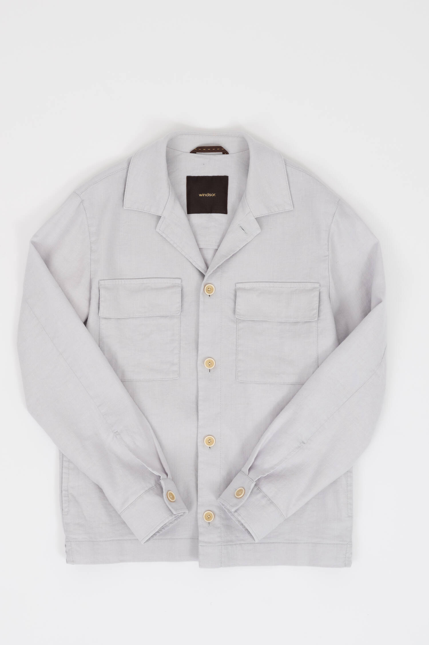 Overshirt LAVORO in Steingrau