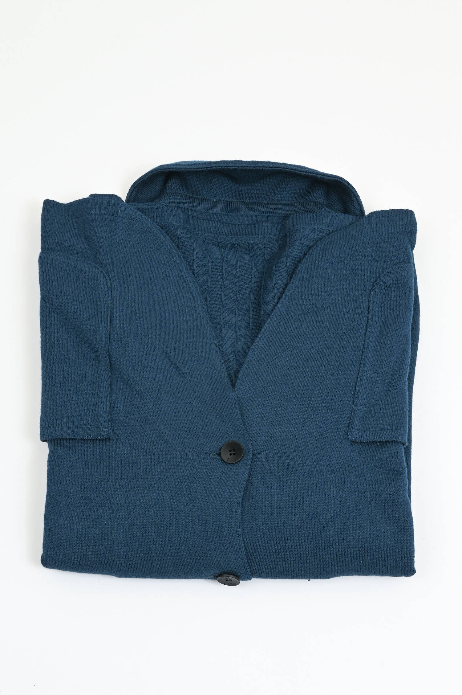 Strick-Sakko aus Cash-Mix in Marineblau