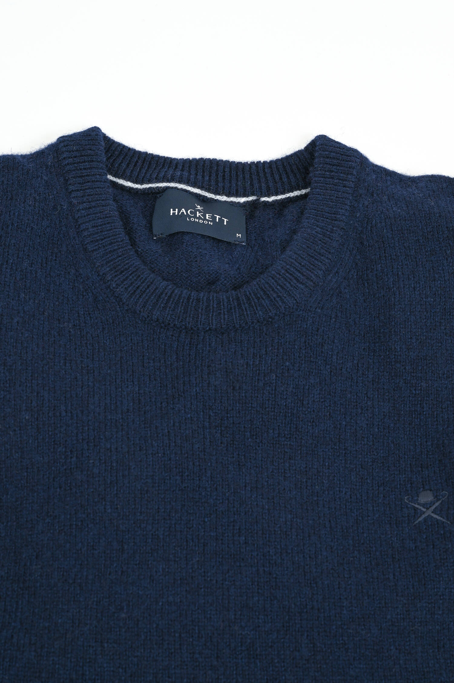 Pullover aus Lammwolle in Navy Pullover aus Lammwolle in Navy