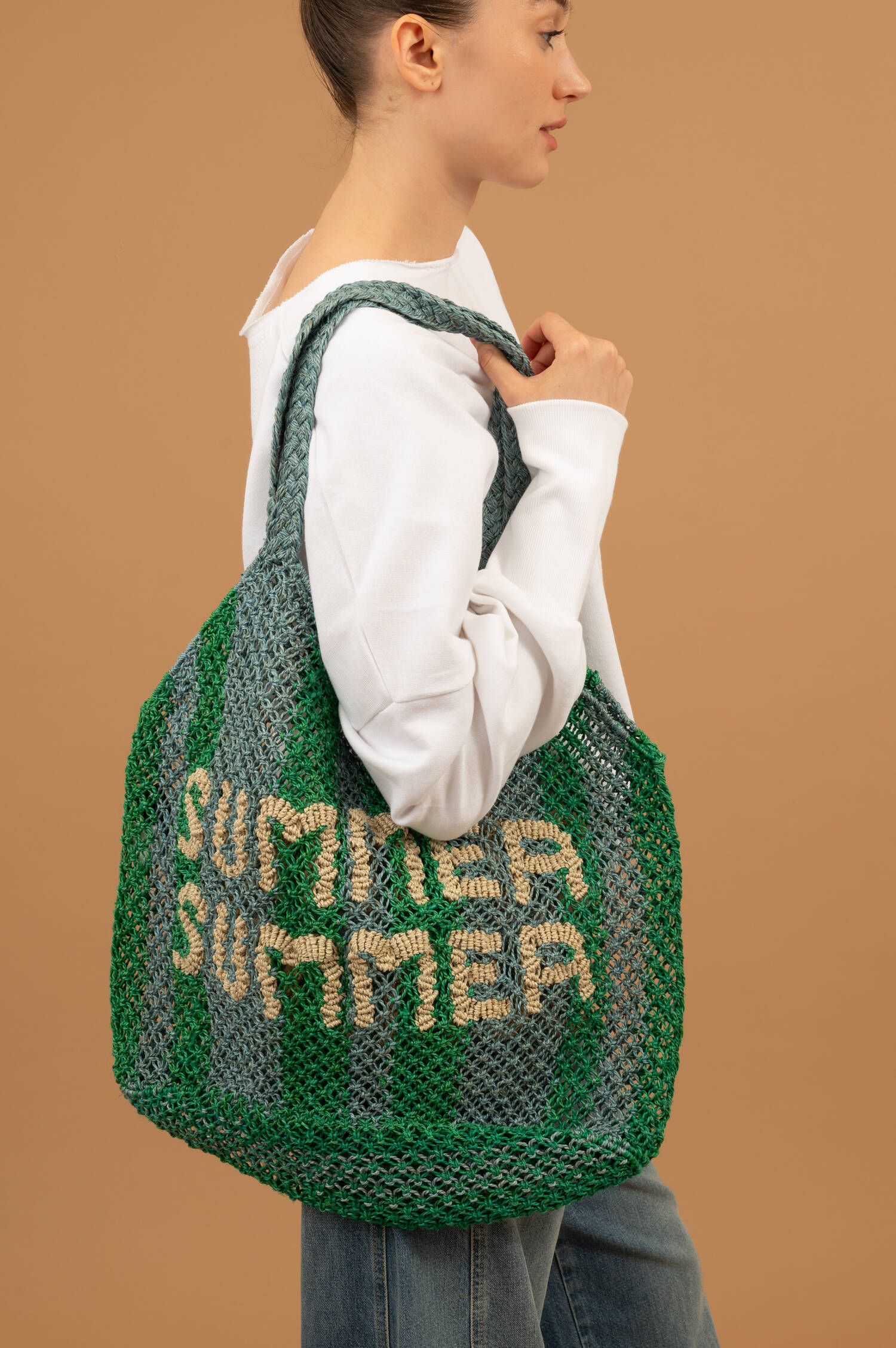 Beachbag DREW SUMMER SUMMER in Blau/Grün