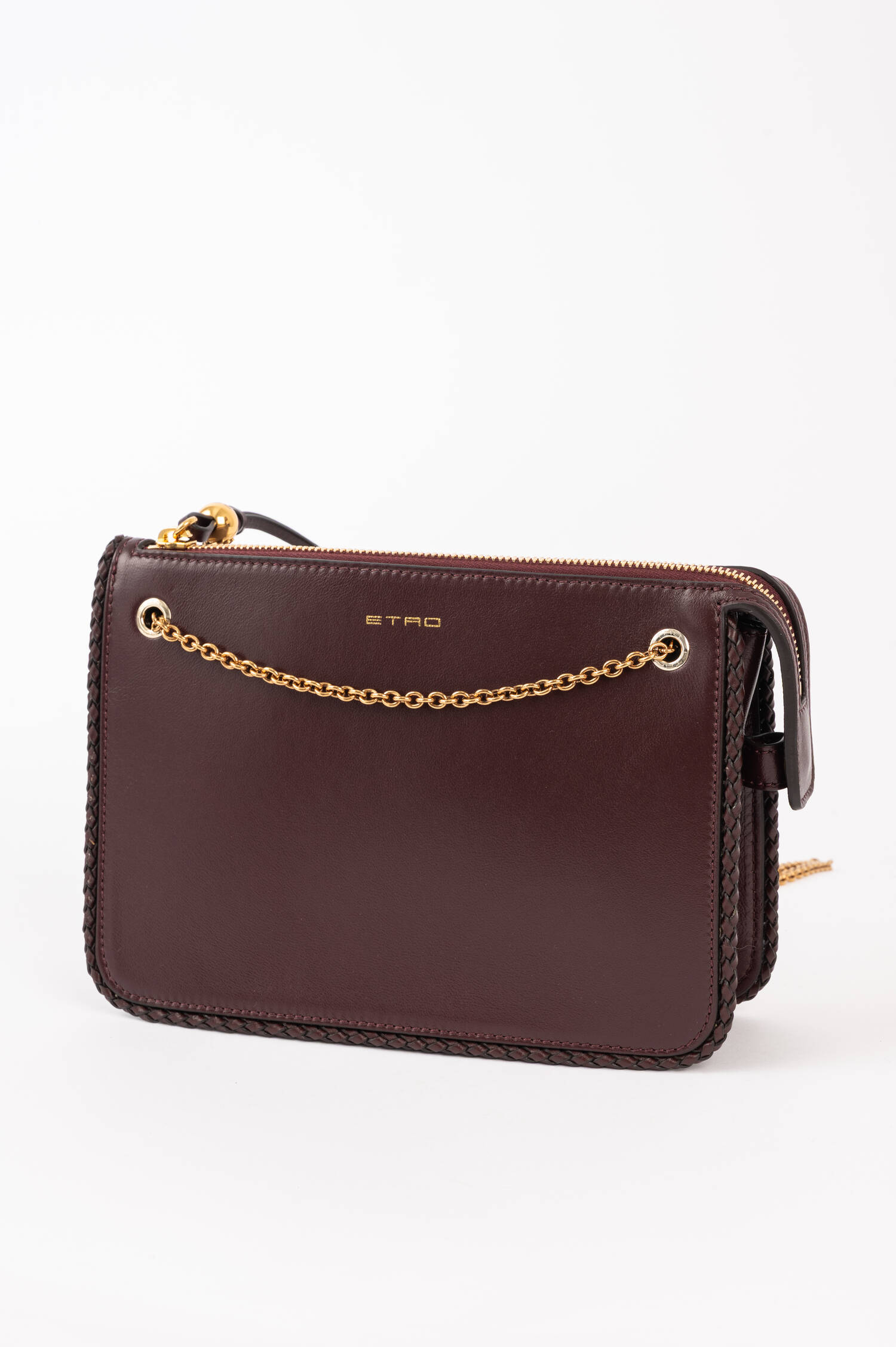 Tasche aus Leder in Marone