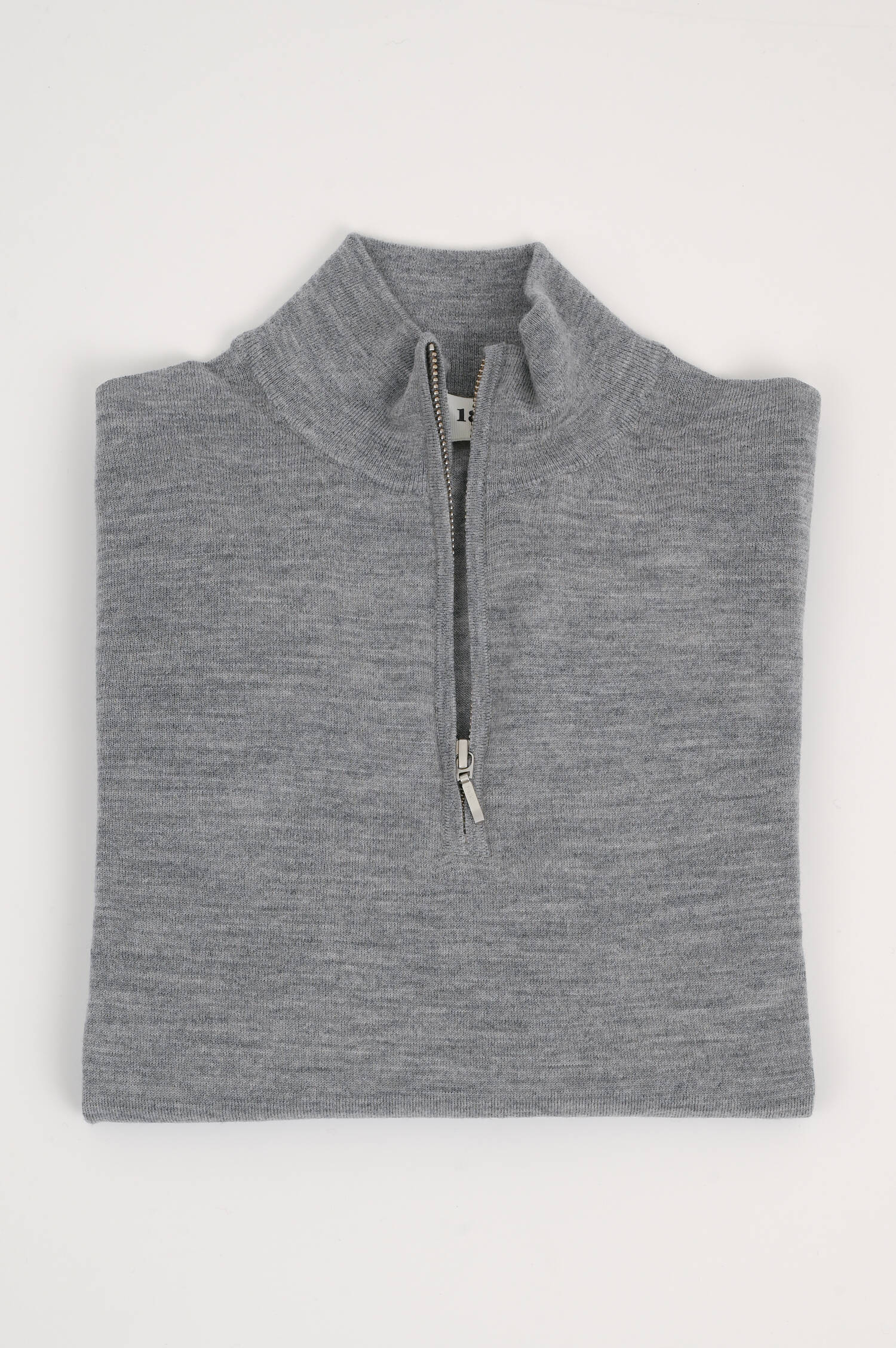 Feinstrick Troyer in Grau meliert