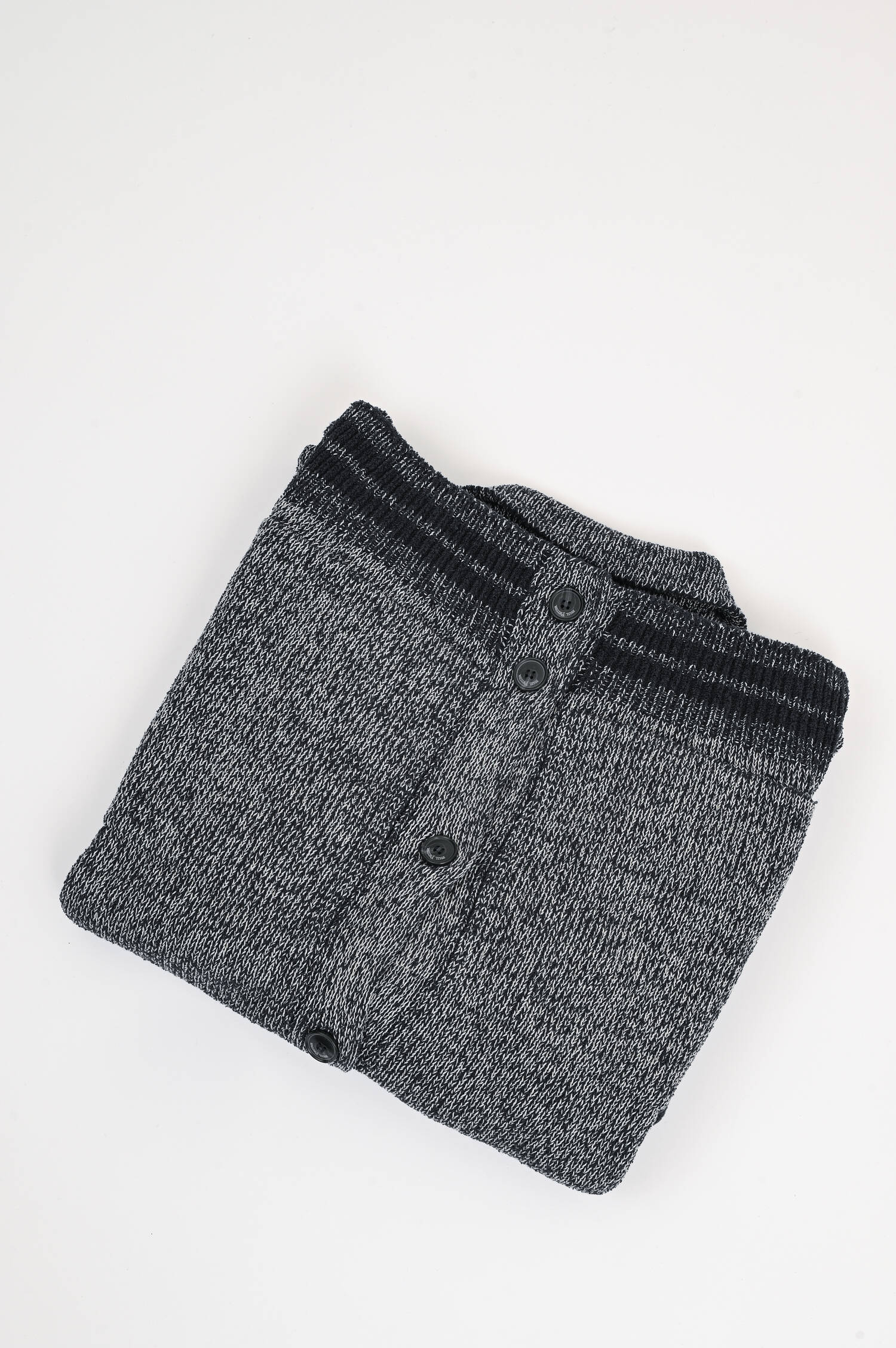 College Strickjacke in Dunkelblau/Grau