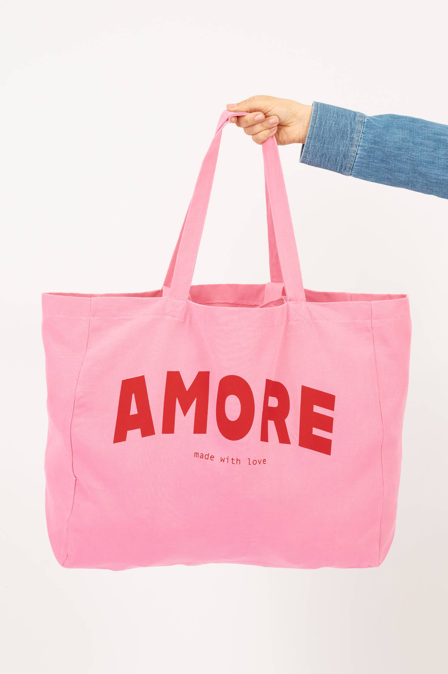 Stoffbeutel AMORE in Pink