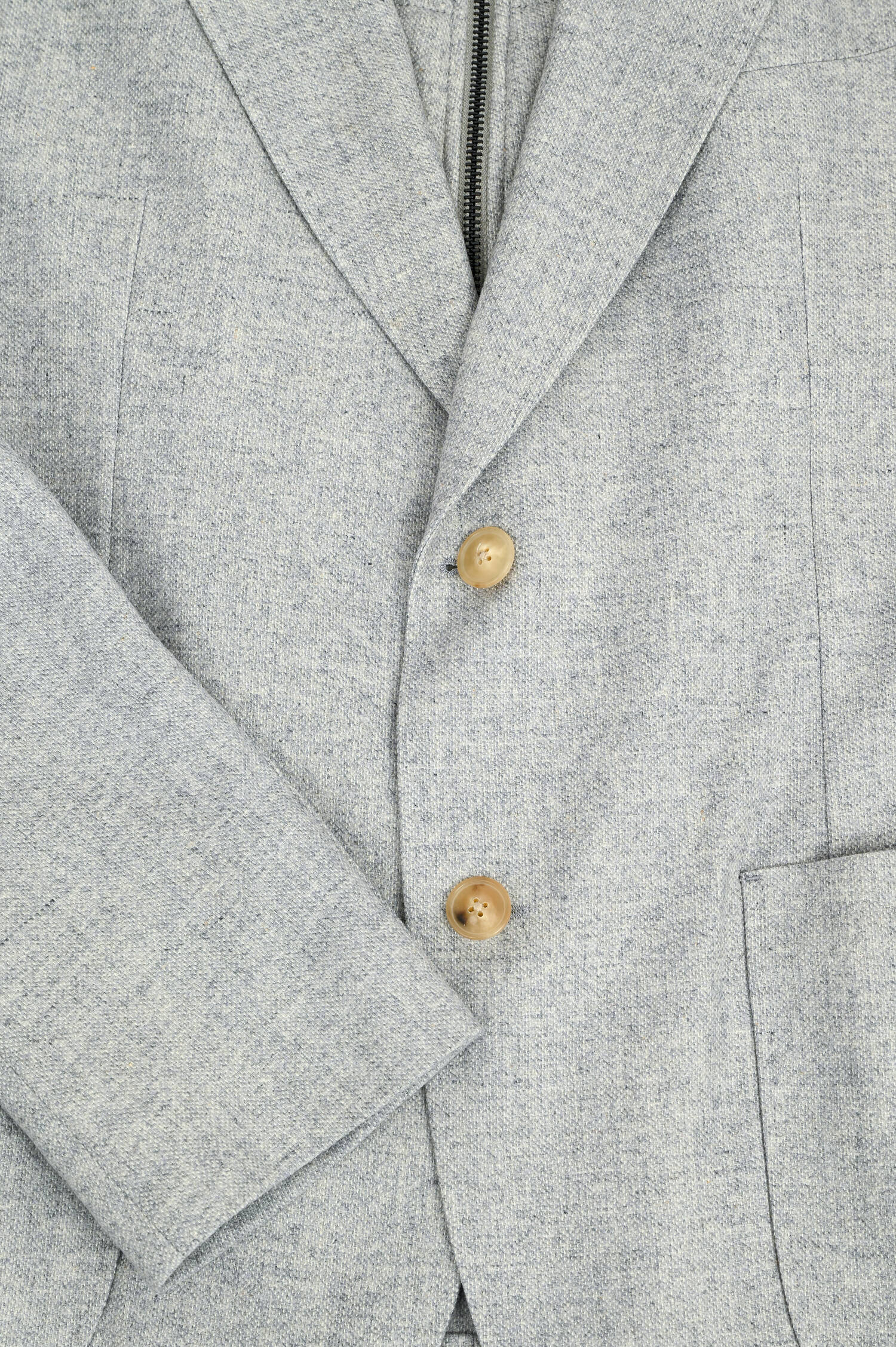 Sakko mit herauszippbarem Inlay in Grau