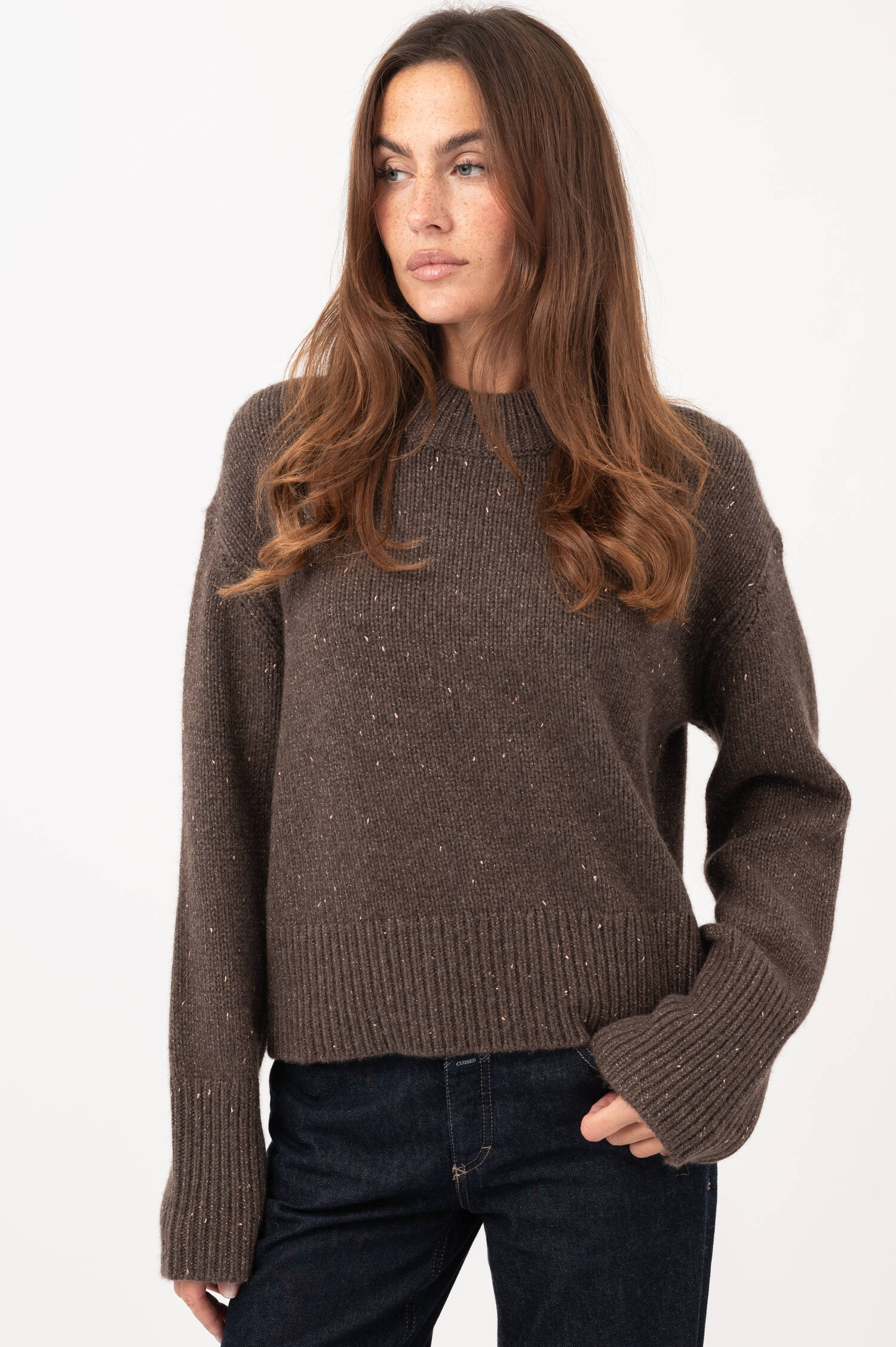 Cashmere-Mix-Sweater TARIE in Braun