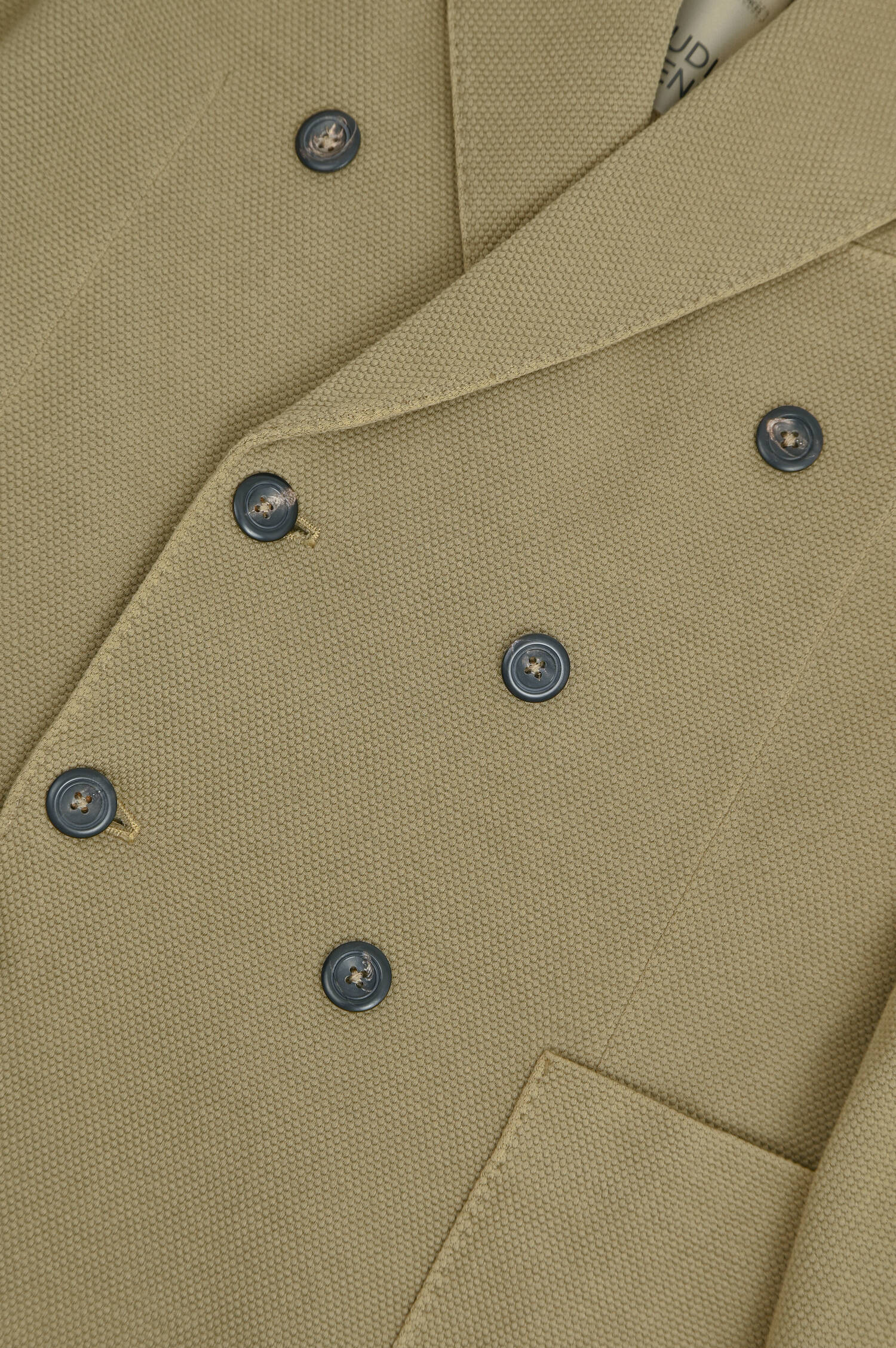 Doppelreiher Sakko mit Struktur in Oliv