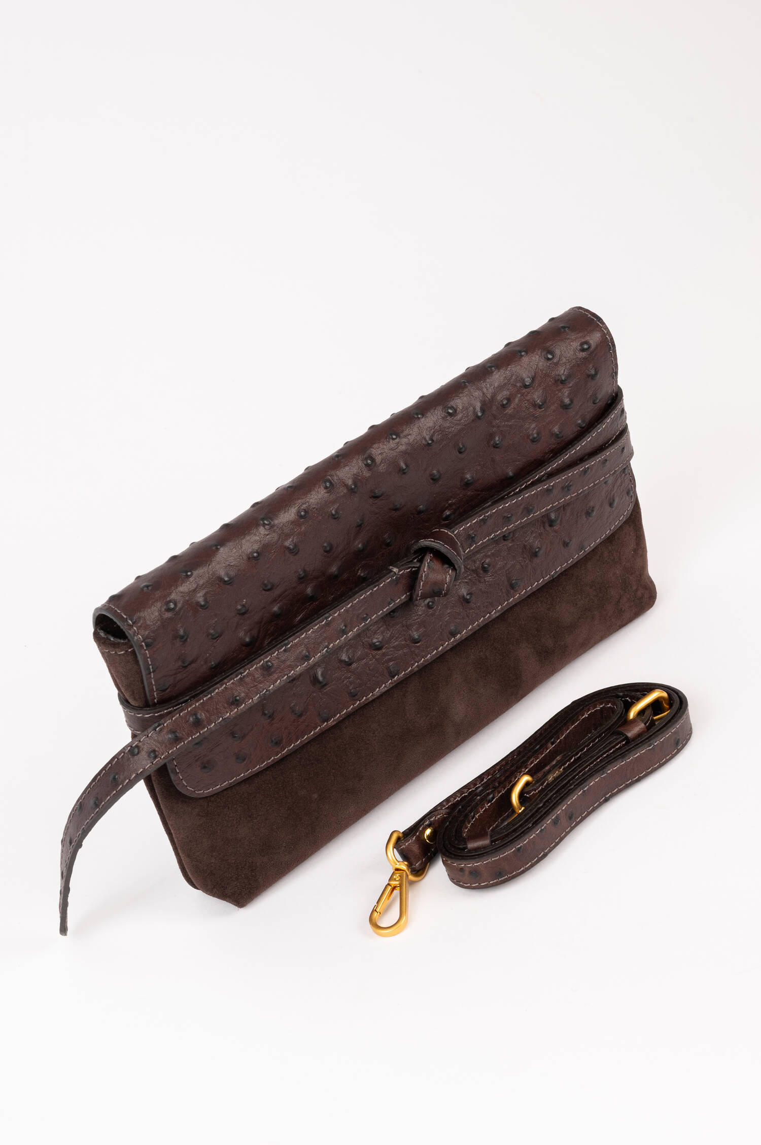 Leder Clutch BELTY in Dunkelbraun Leder Clutch BELTY in Dunkelbraun