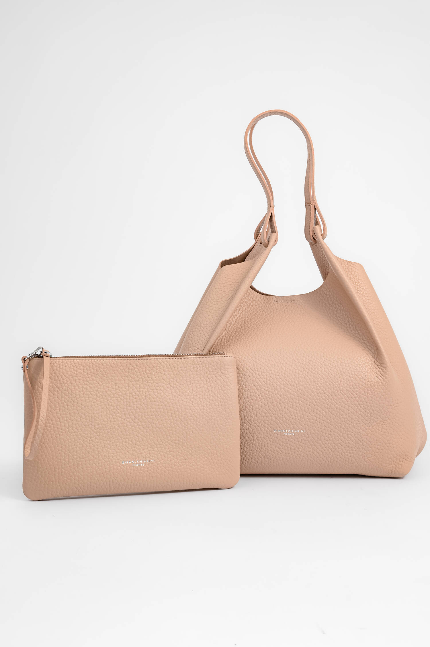 Shopper DUA aus genarbtem Leder in Pink Salt Shopper DUA aus genarbtem Leder in Pink Salt