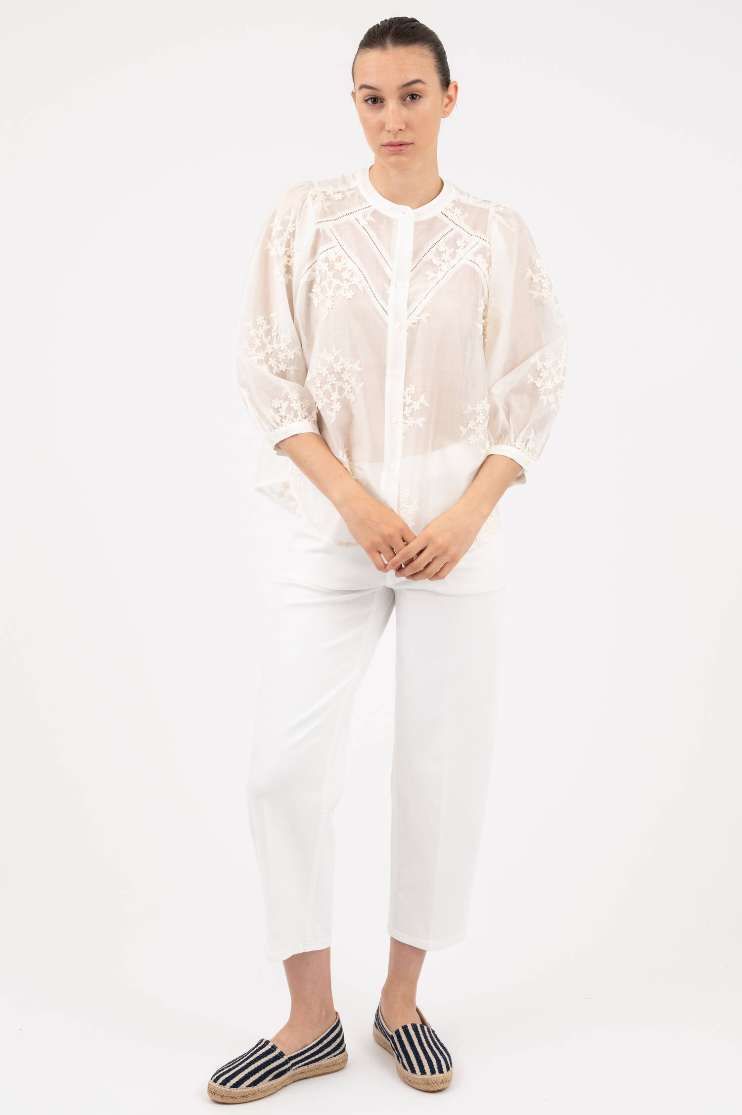 Bluse FAVIOLA FANCY in Weiß