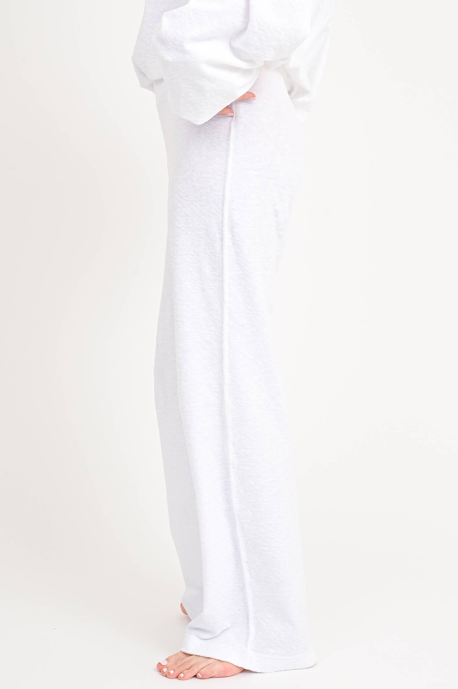 Frottee-Hose ELENYA in Weiß