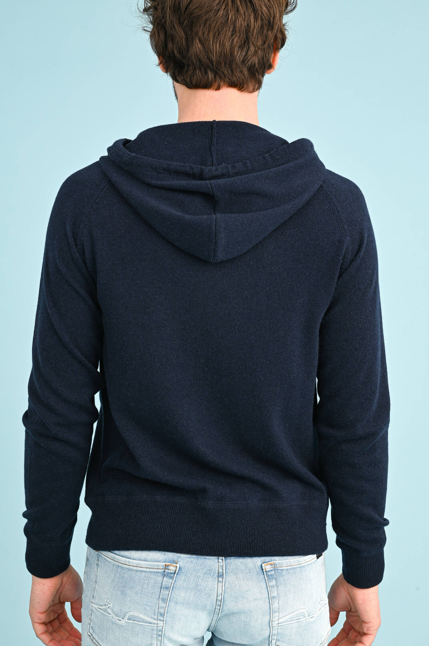 Cashmere Hoodie in Navy