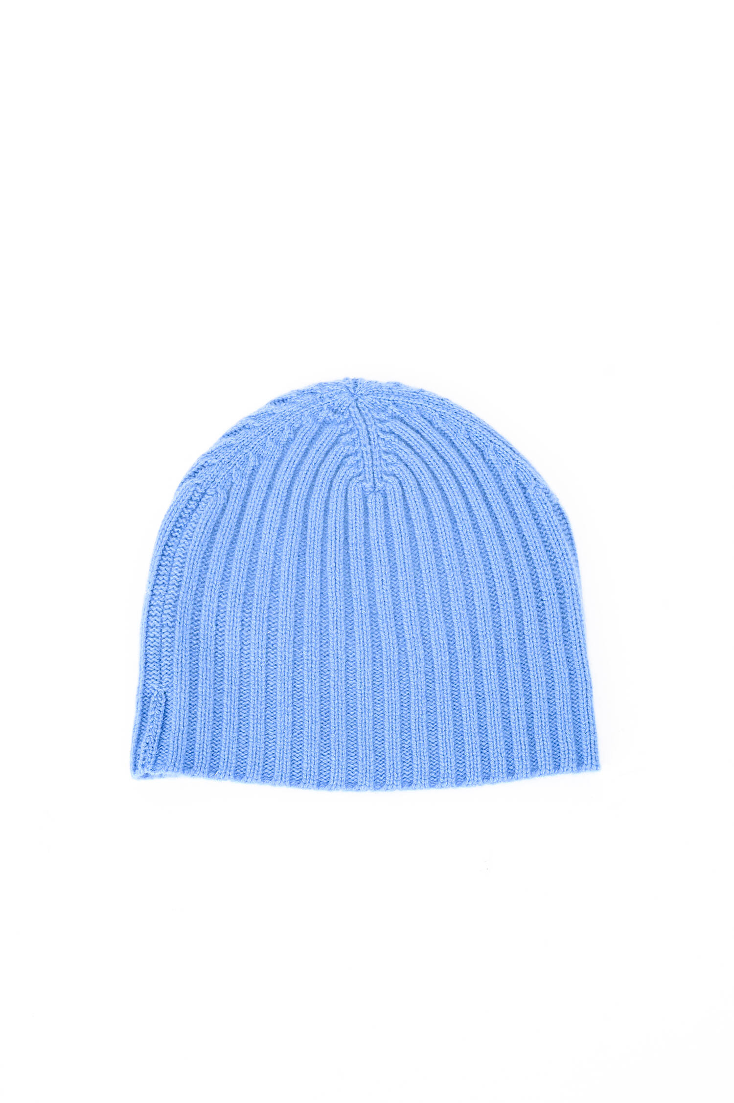 Beanie aus Cashmere in Mittelblau Beanie aus Cashmere in Mittelblau