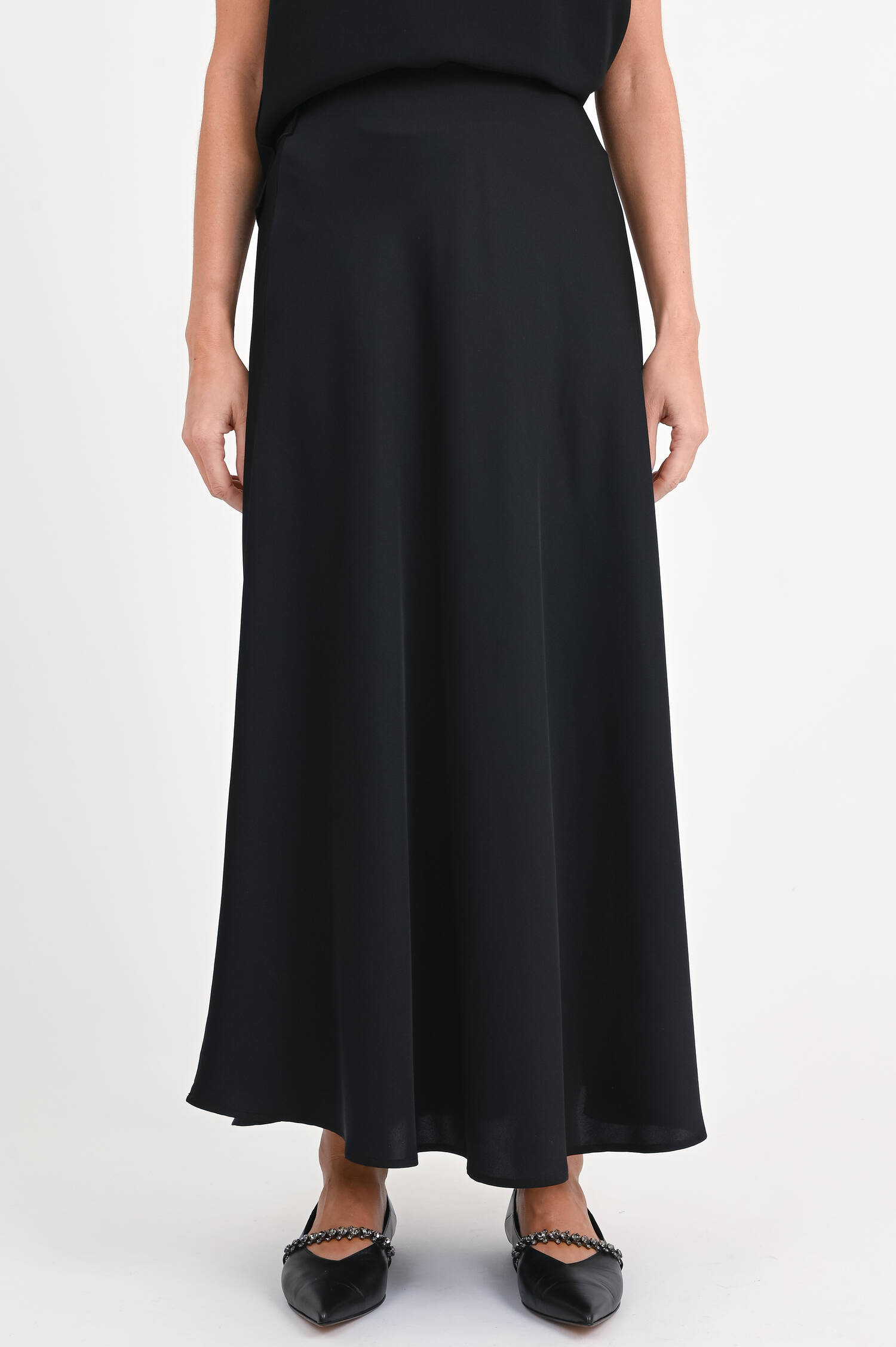 Seidenrock HANJA in Schwarz