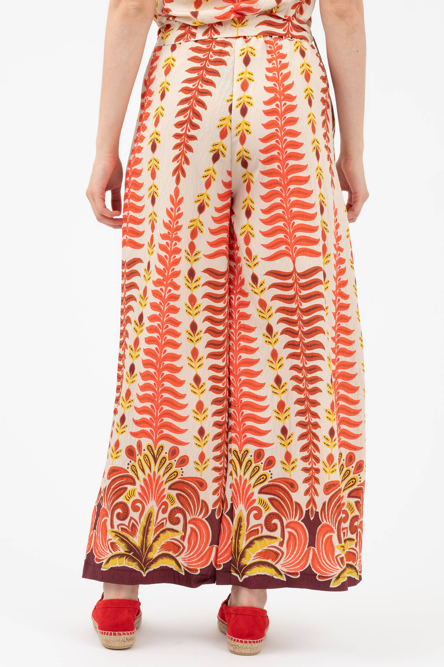 WIde-Leg Schlupfhose PERSOL in Orange
