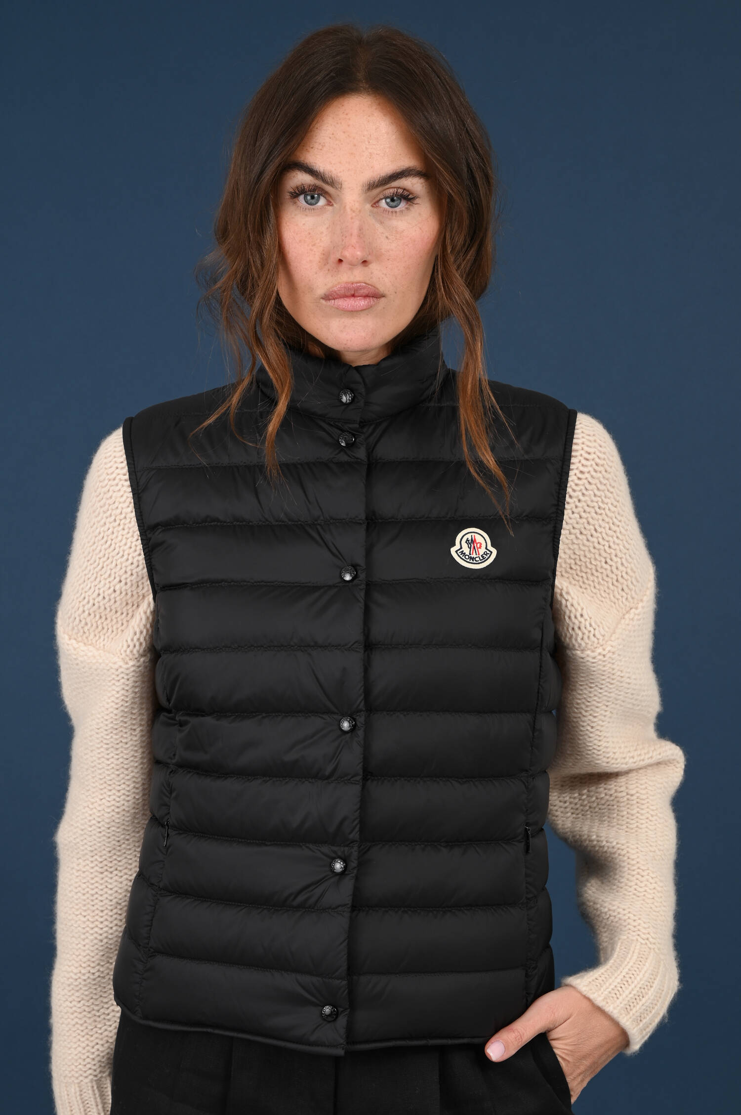 Daunengilet LIANE in Schwarz