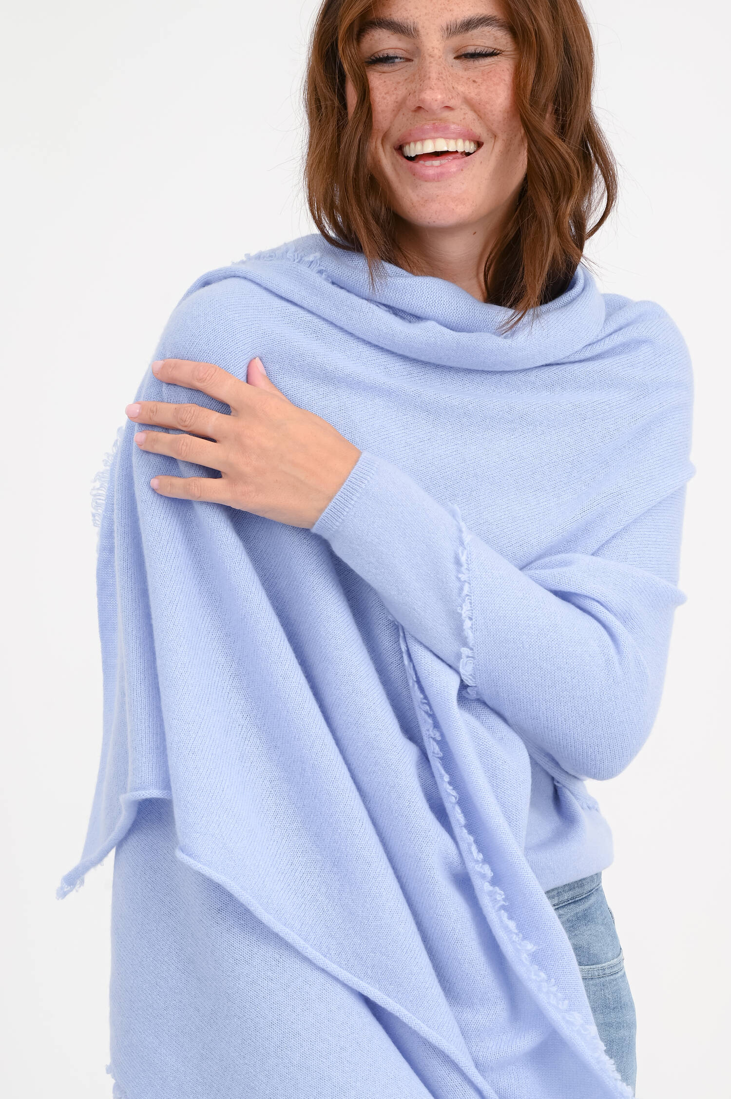 Cashmere-Tuch in Hellblau Cashmere-Tuch in Hellblau