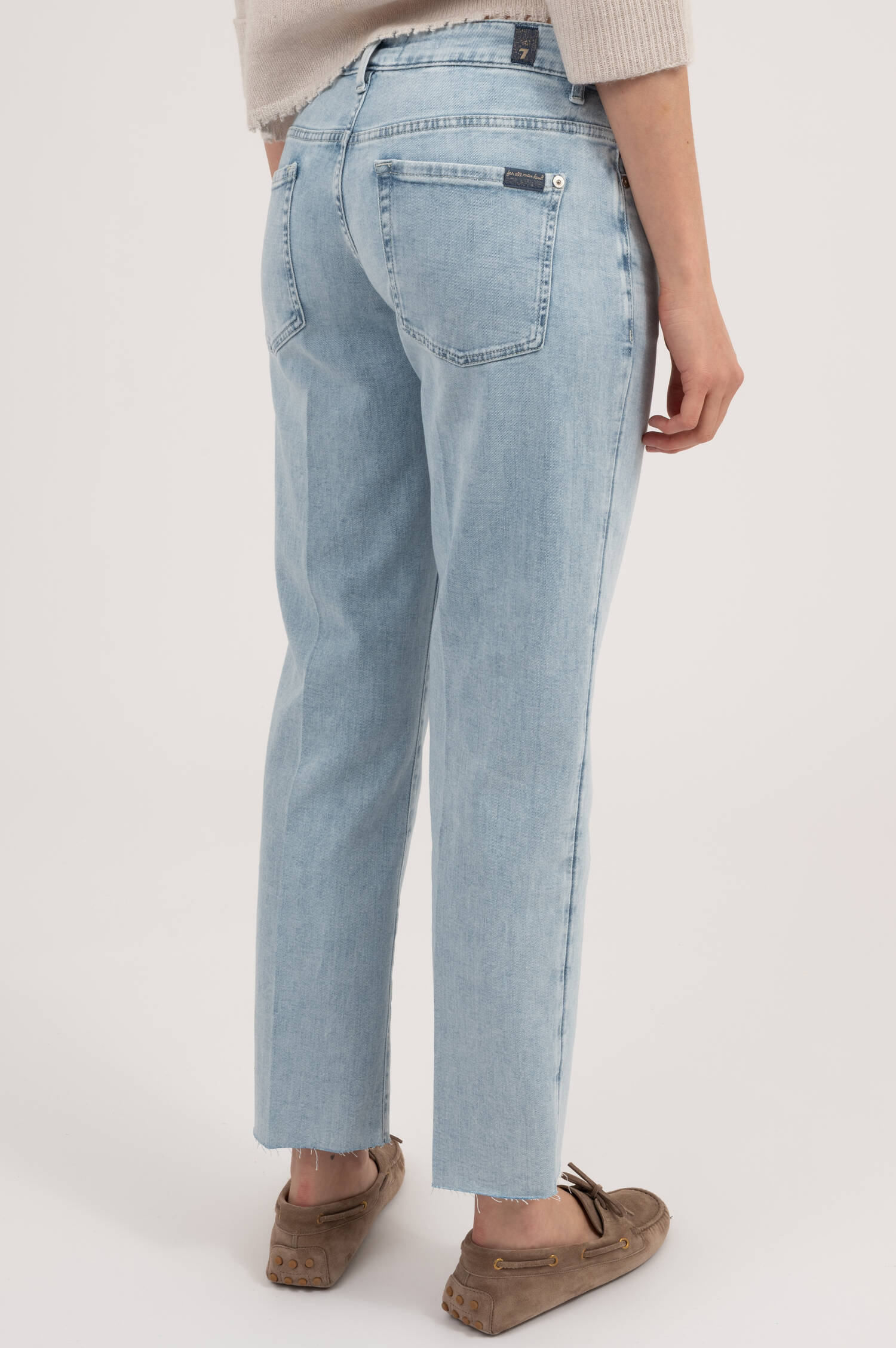 Straight Ankle Jeans CALIE in Hellblau