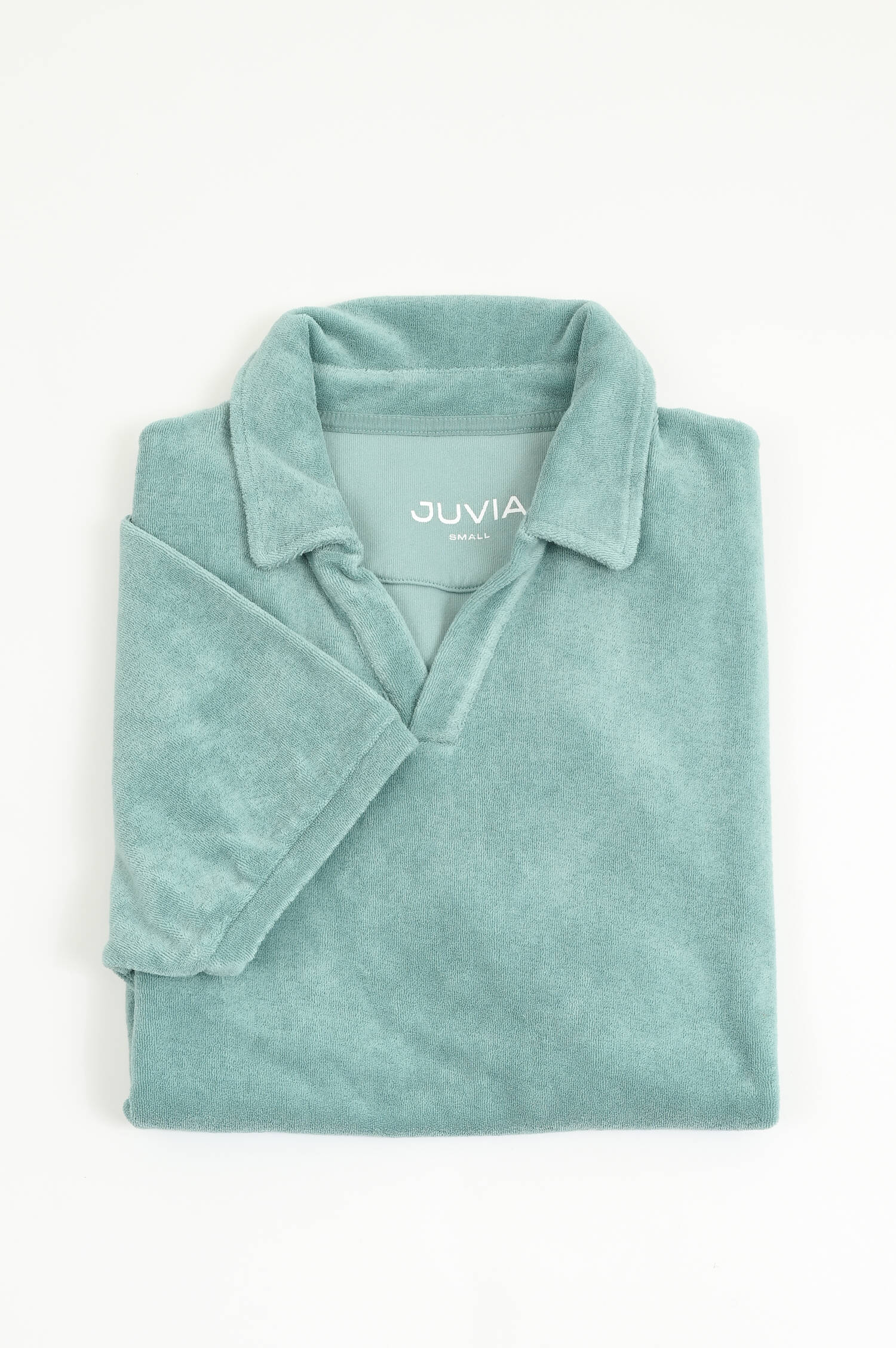  Frottee Poloshirt in Salbei