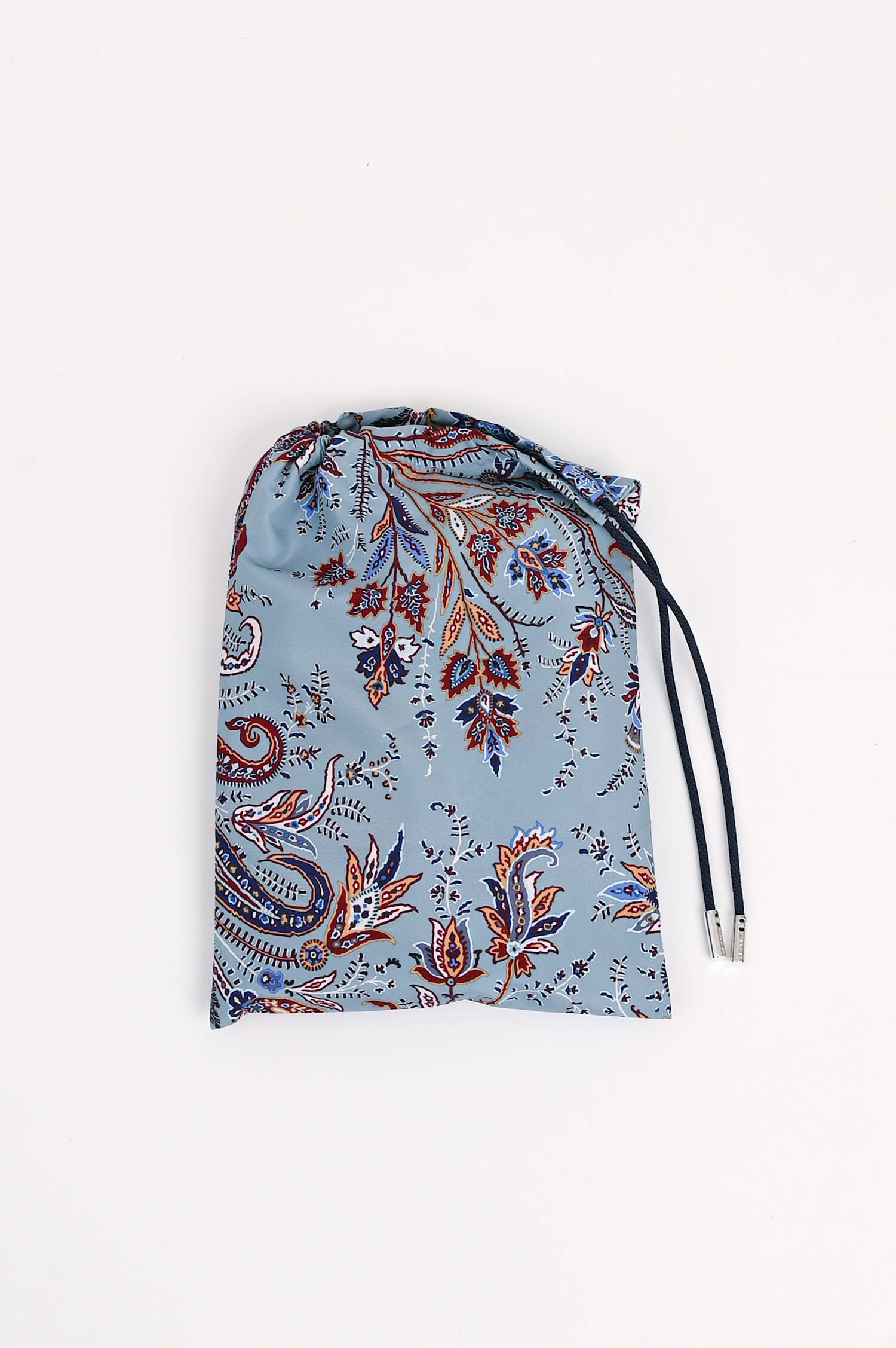 Badehose mit Paisley Print in Hellblau/Multicolor