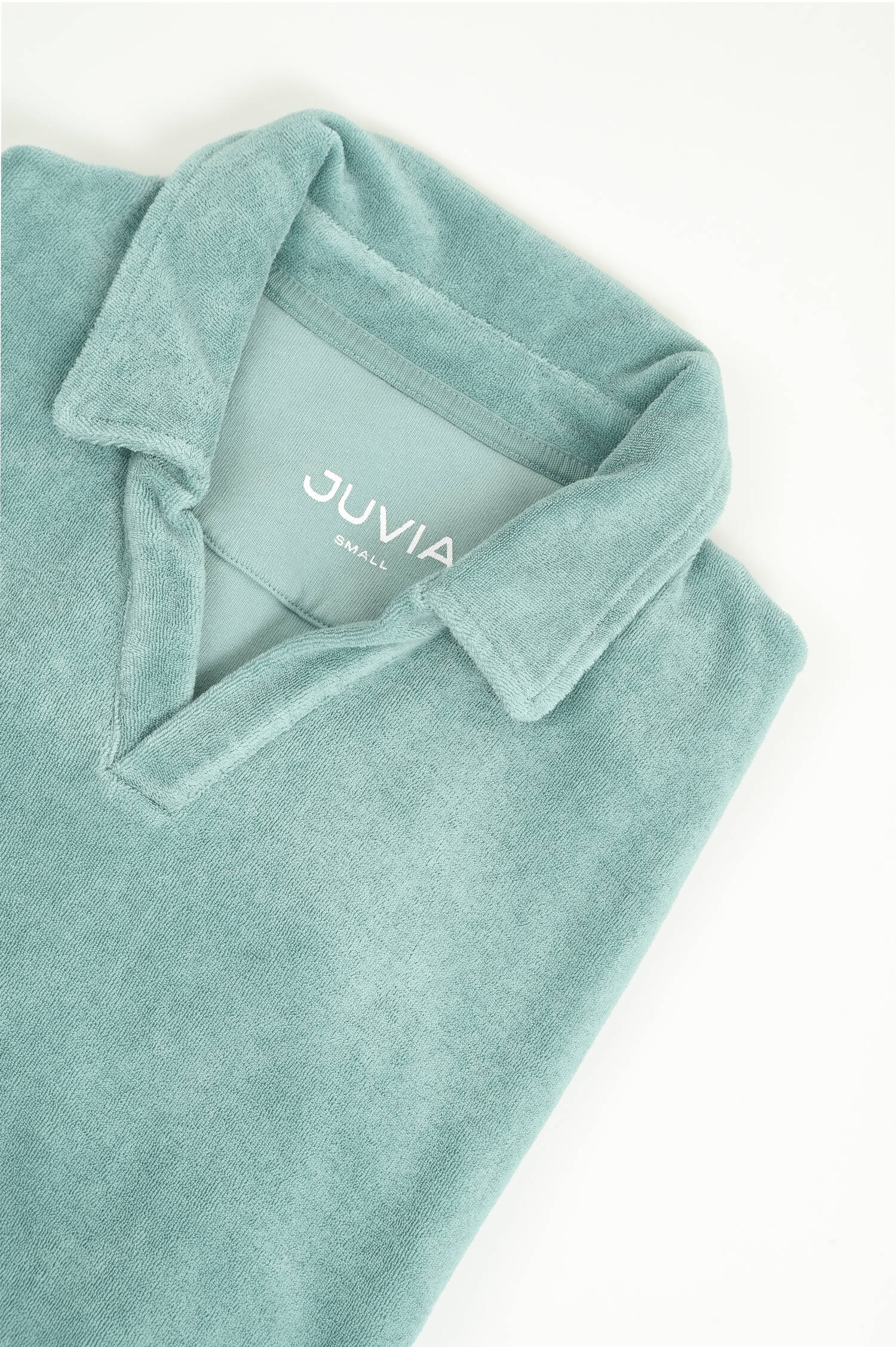  Frottee Poloshirt in Salbei