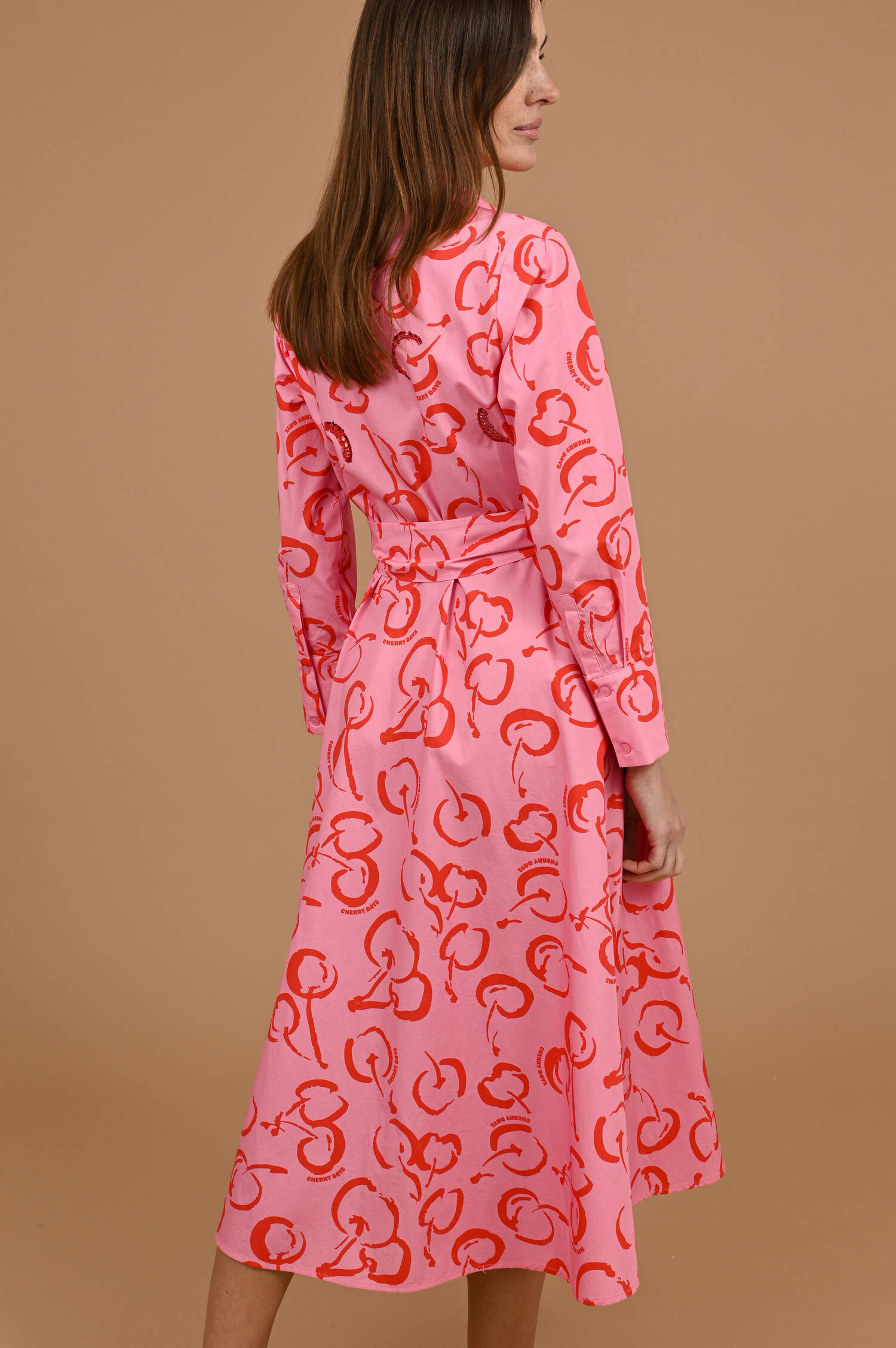 Hemdblusenkleid CHERRY DAYS in Pink