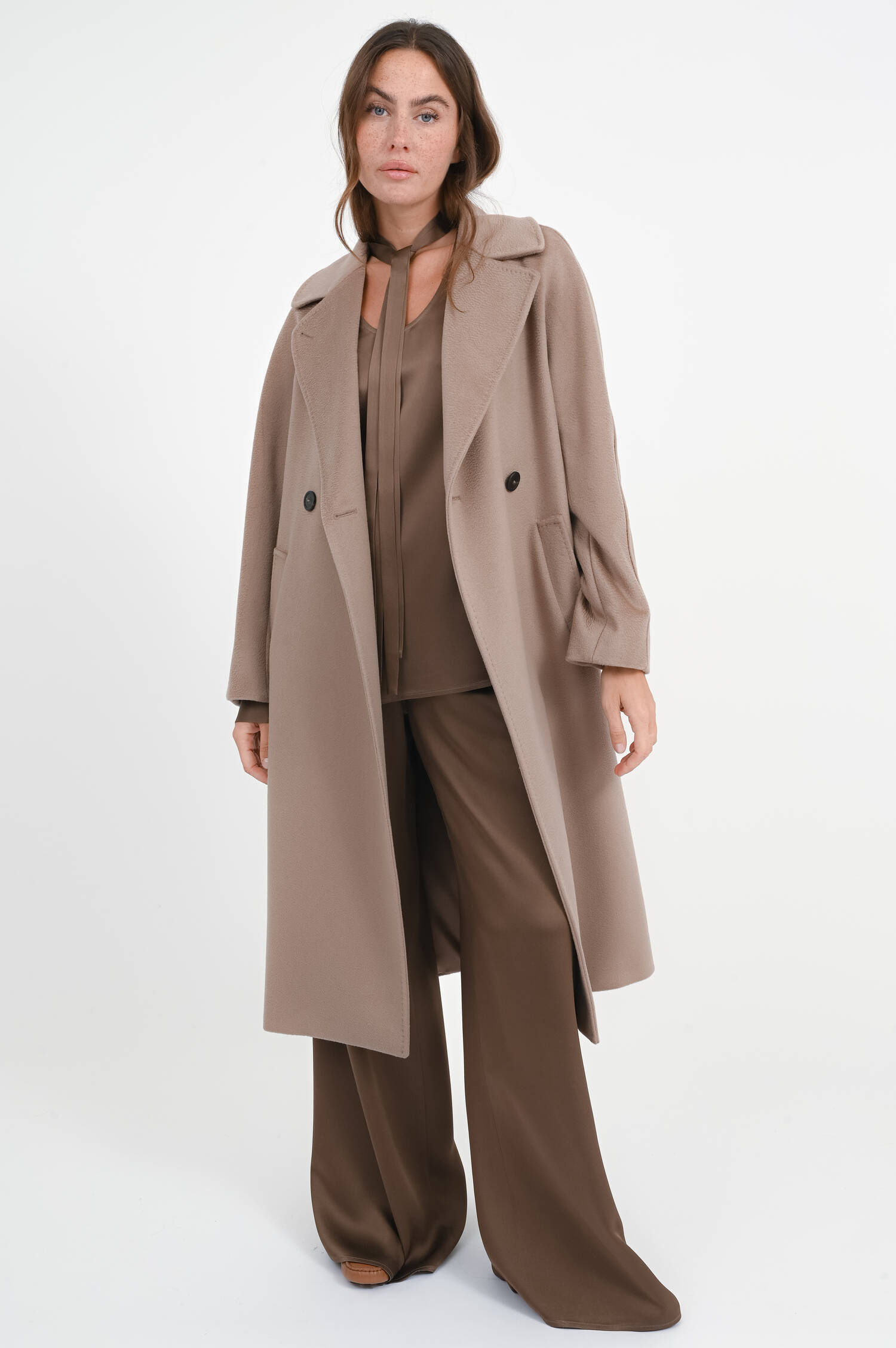 Wollmantel RESINA in Marron Glace