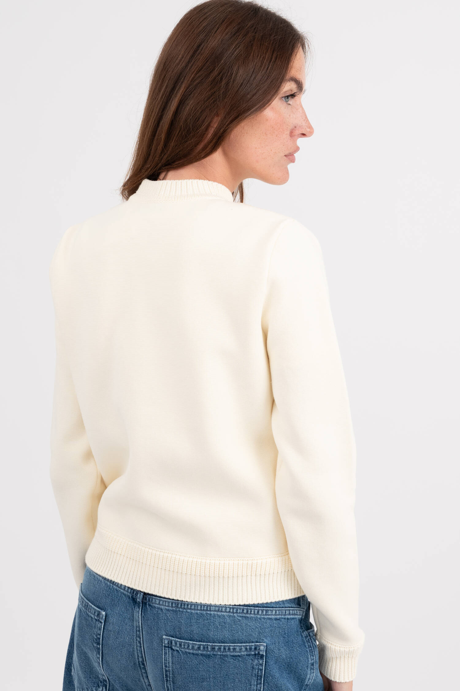 Hybrid Jacke in Creme Hybrid Jacke in Creme