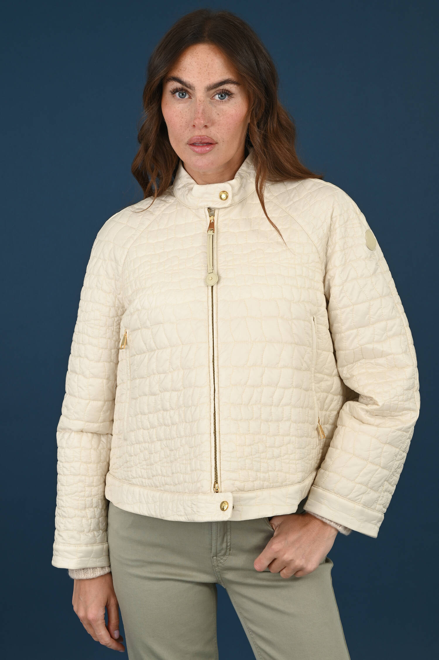 Daunensteppjacke AUBRIETA in Natur