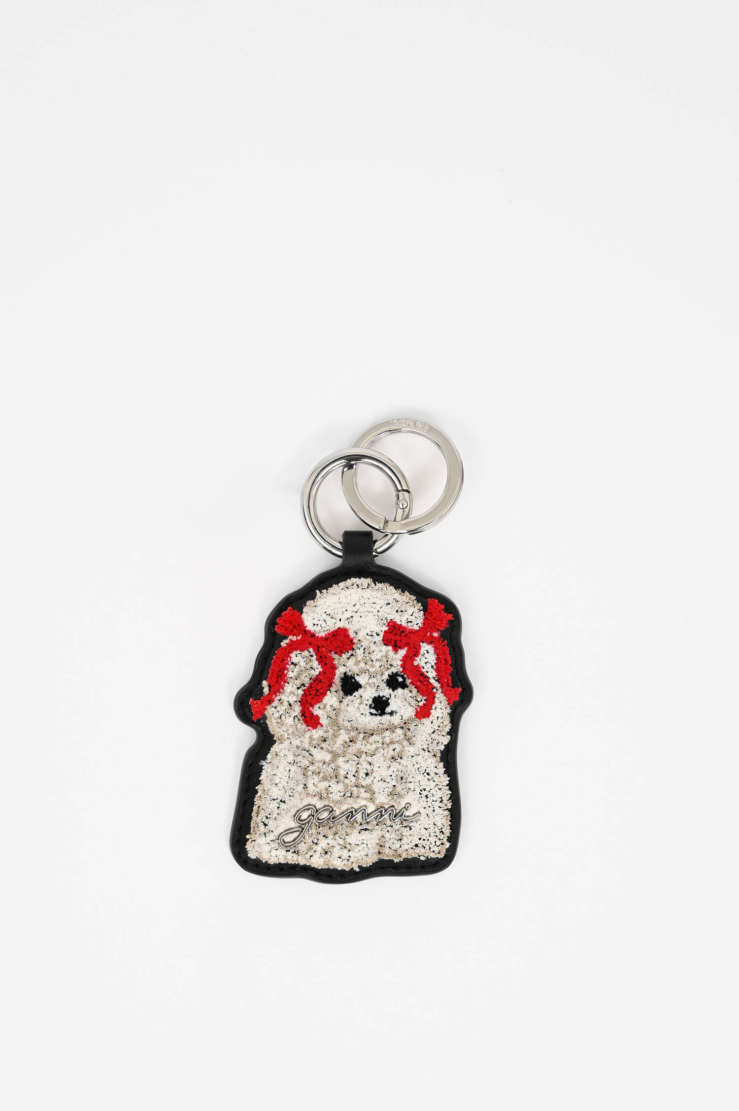 Schlüsselanhänger DOG in Schwarz/Weiß