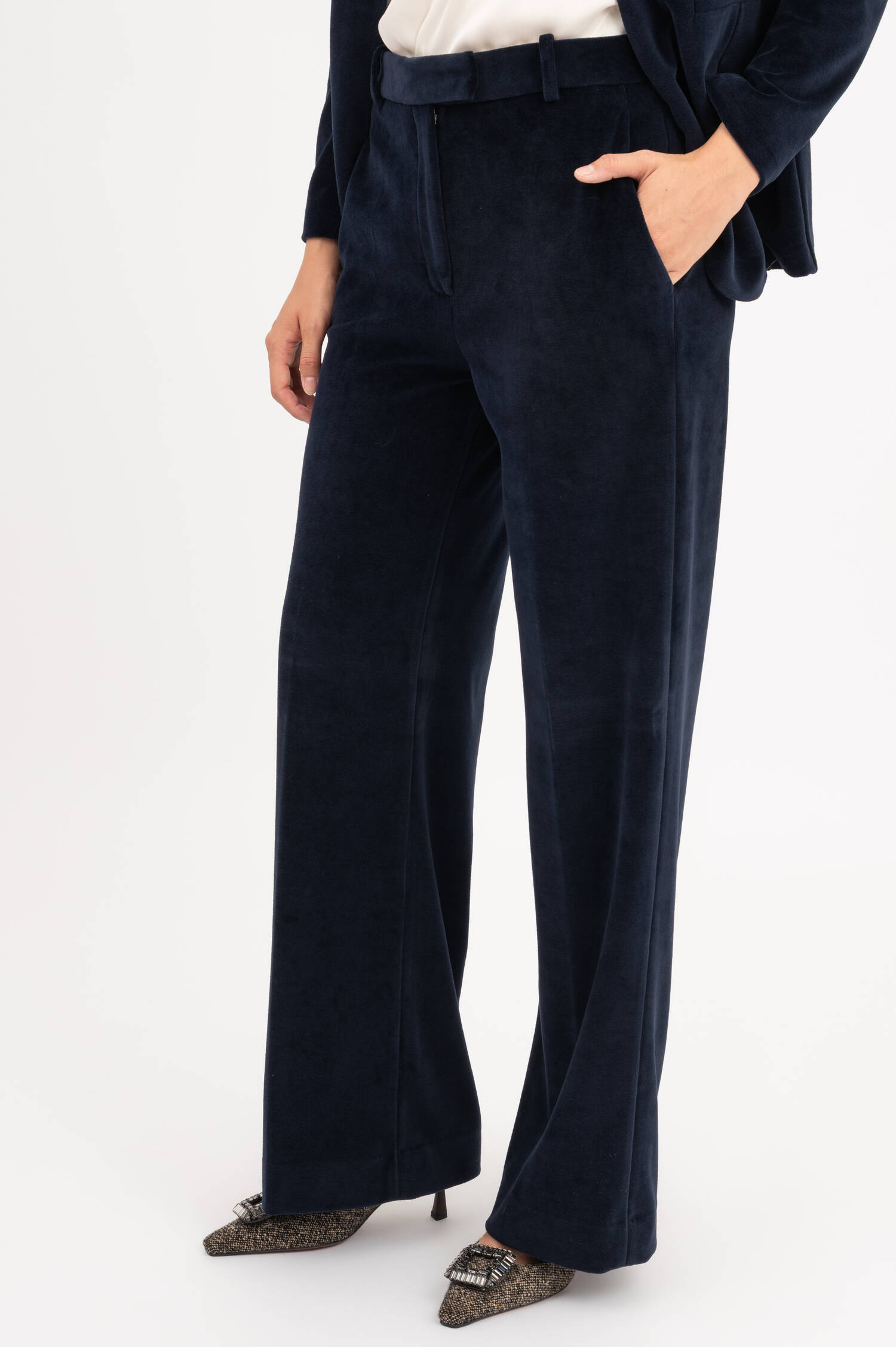 Samthose in Navy