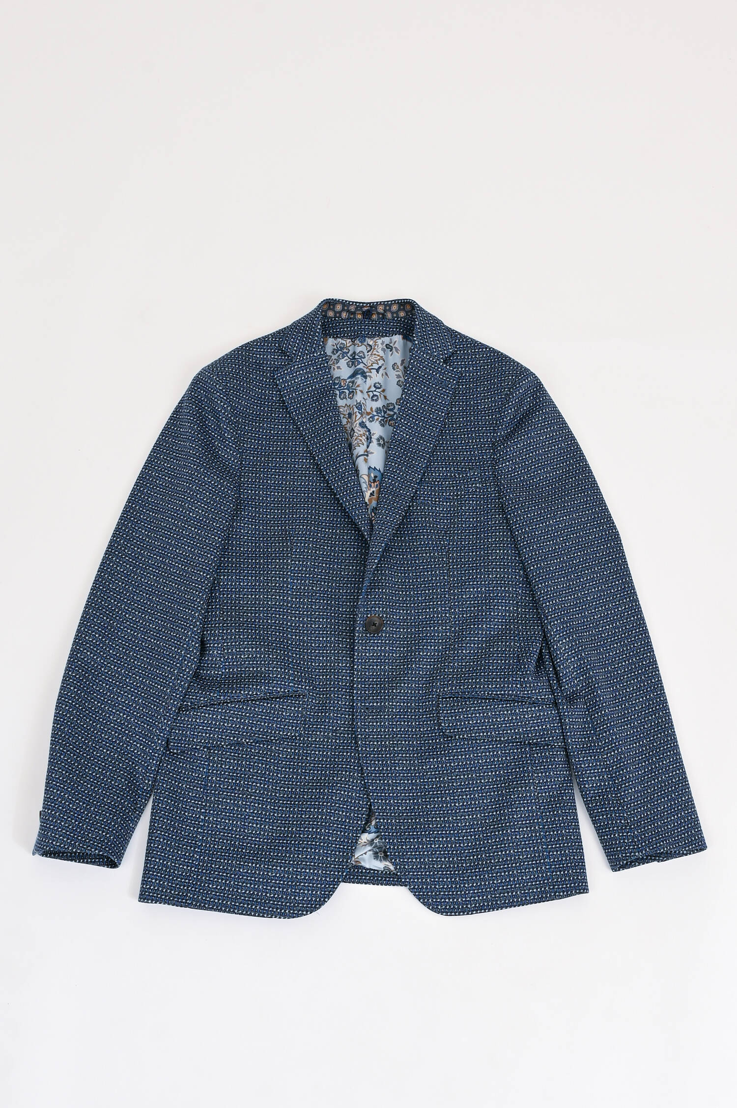 Hybrid-Jacke in Dunkelblau gemustert Hybrid-Jacke in Dunkelblau gemustert