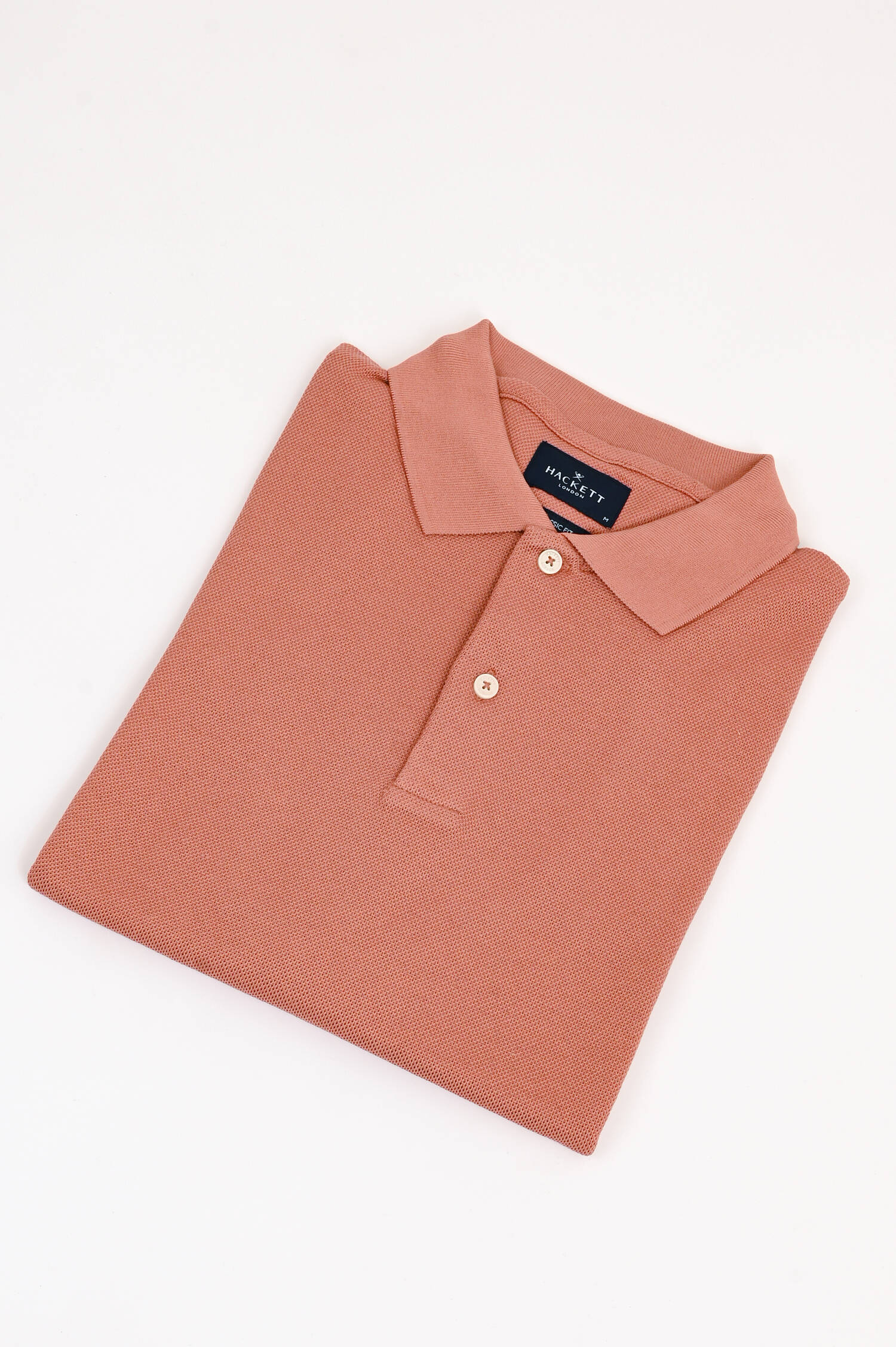 Polo-Shirt mit gesticktem Logo in Dark Peach Polo-Shirt mit gesticktem Logo in Dark Peach