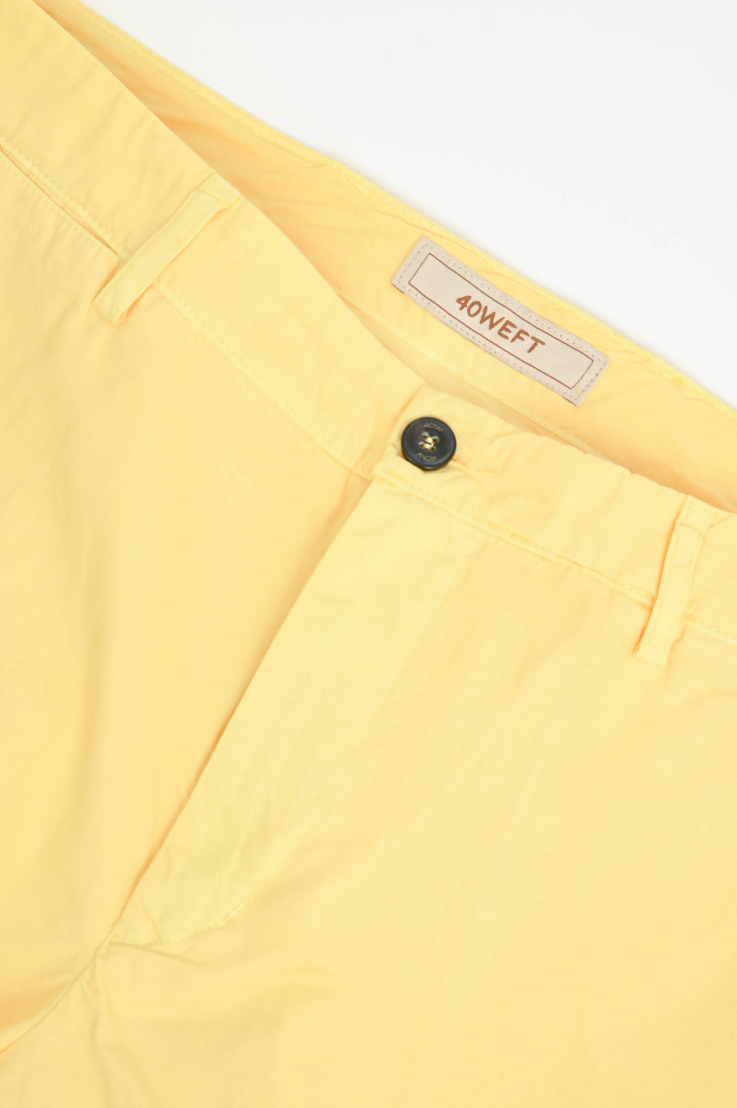 Baumwoll-Bermuda in Gelb