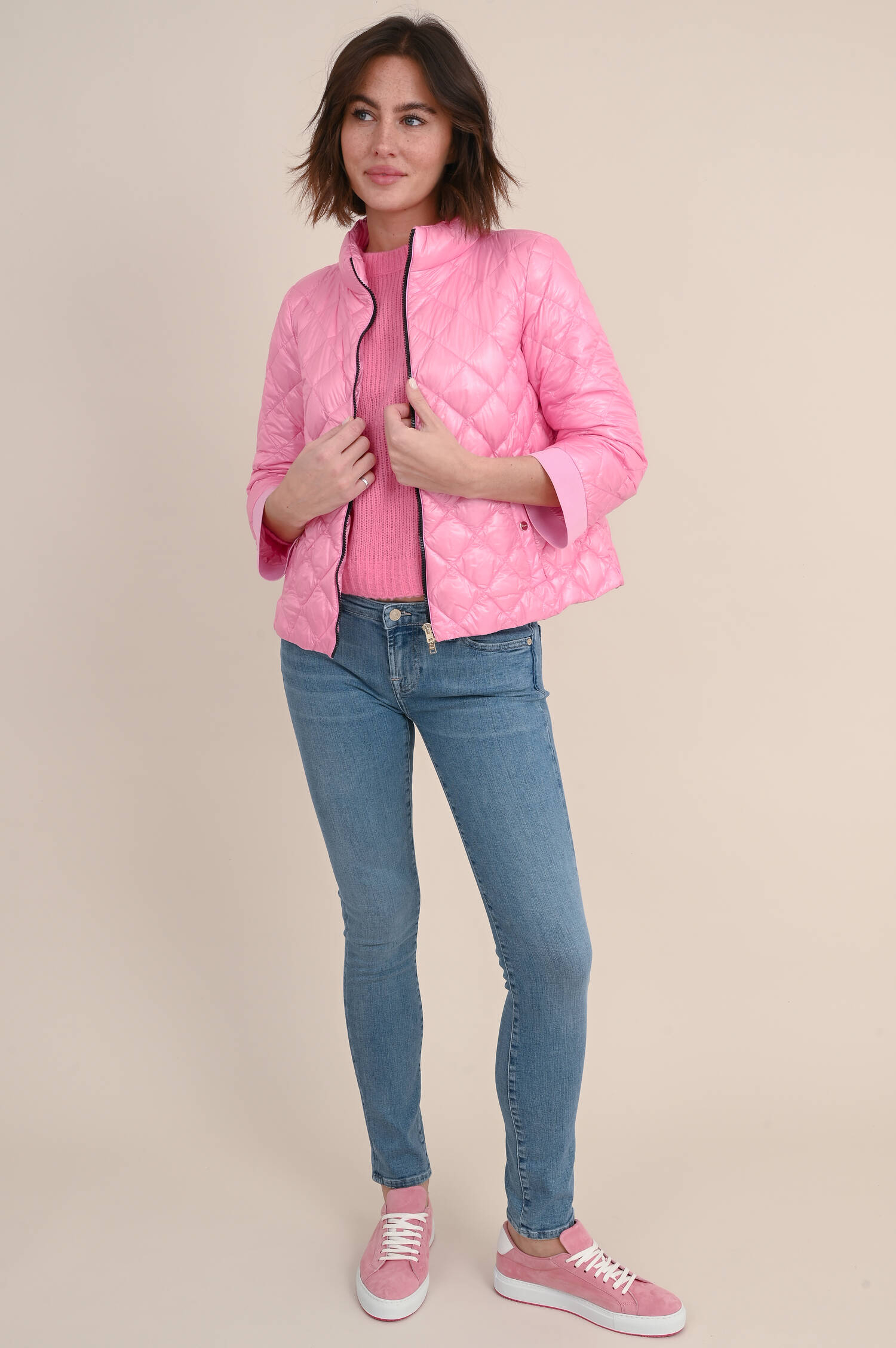 Leichte Daunenjacke in Rosa