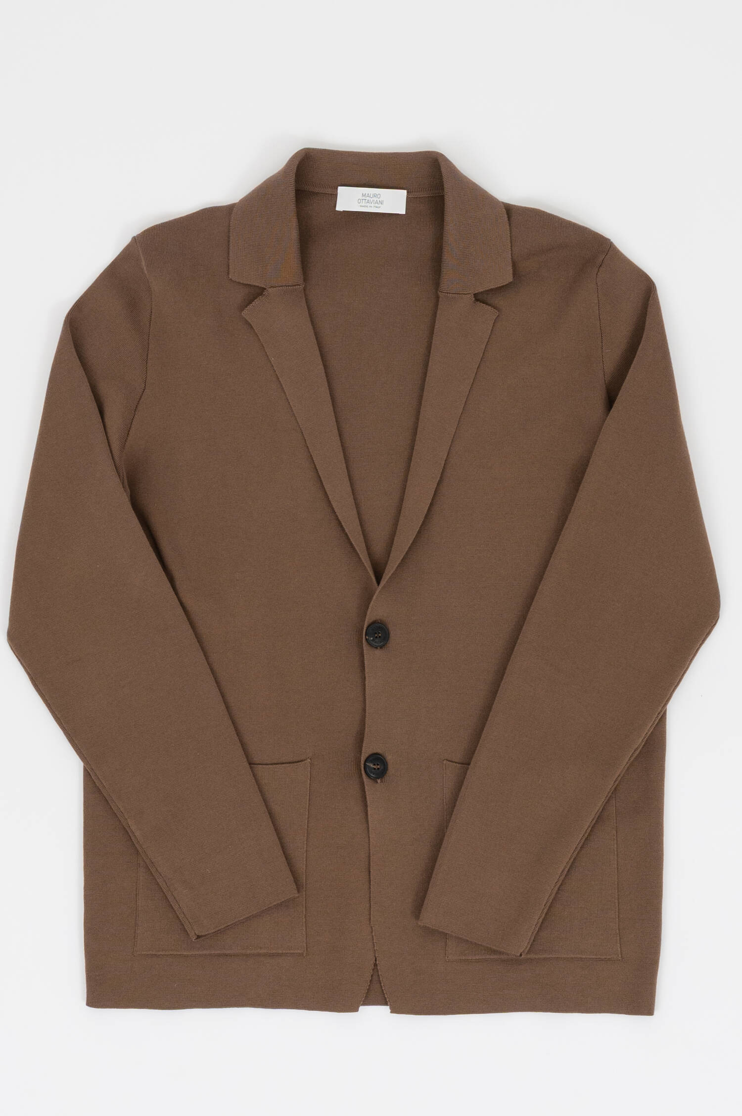 Feinstrick-Sakko in Taupe