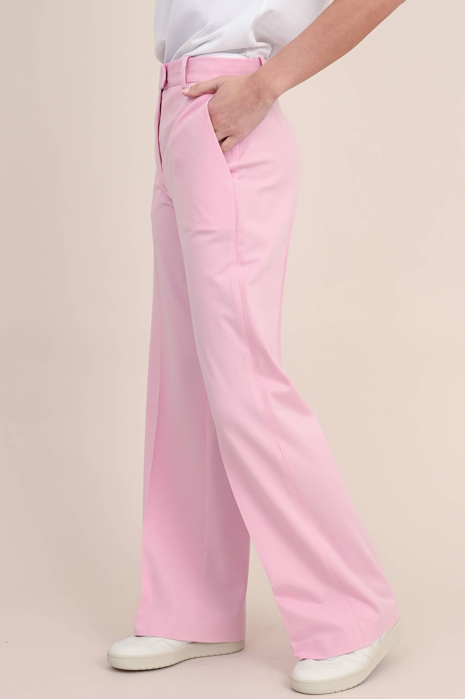 Wide Leg Hose in Rosa