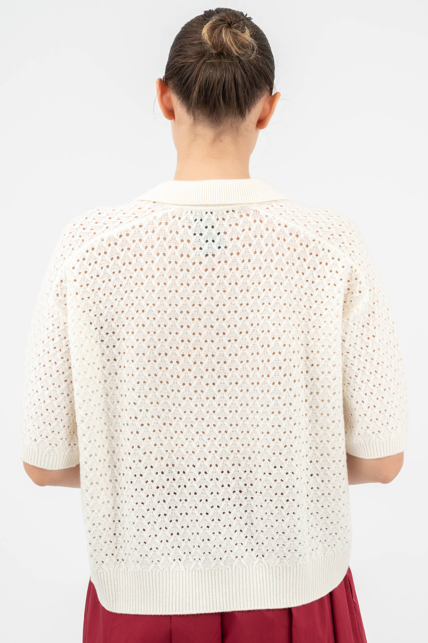 Strick-Shirt in Weiß Strick-Shirt in Weiß
