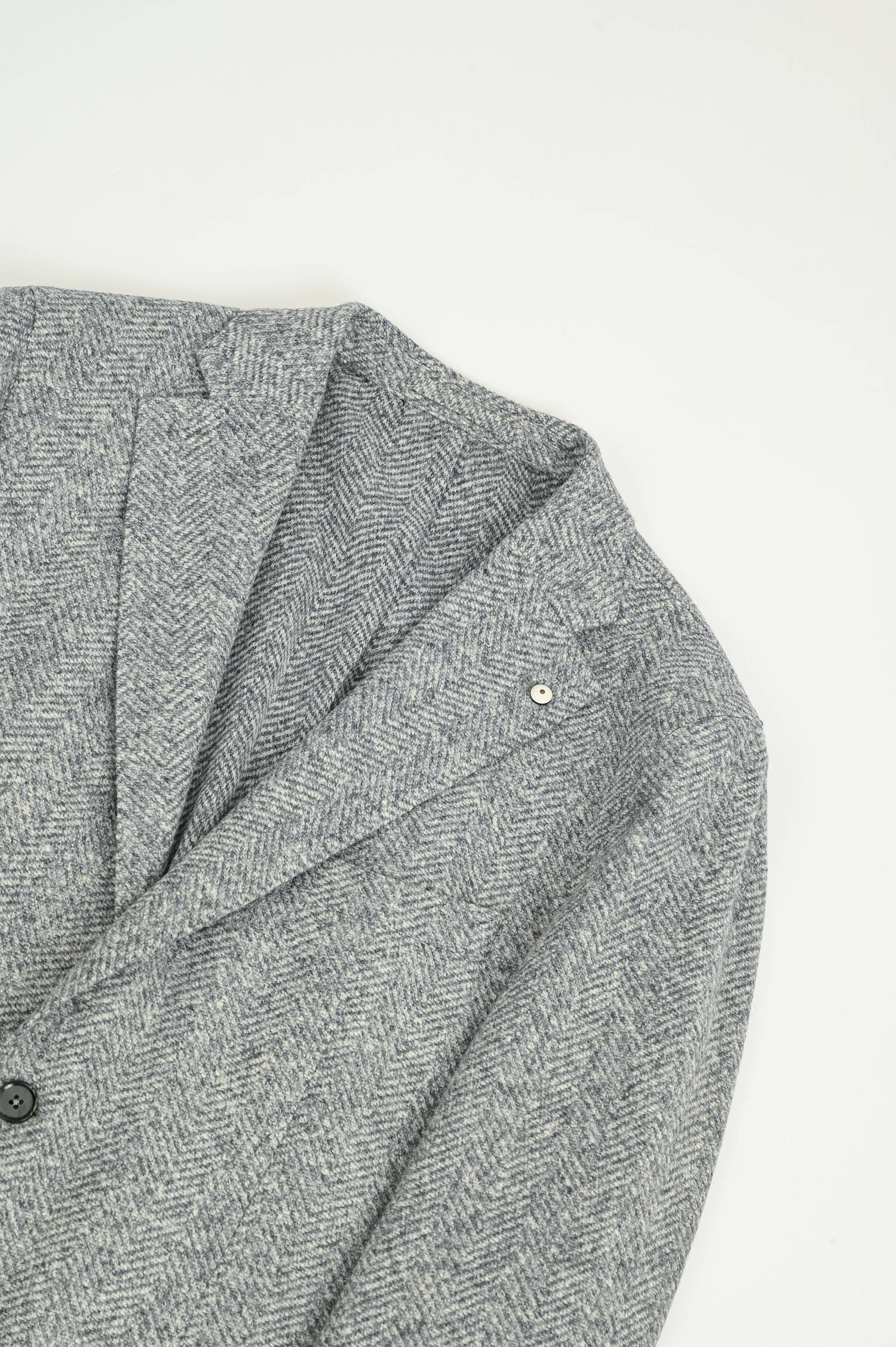 Sakko aus Woll-Cashmere-Mix in Grau gemustert