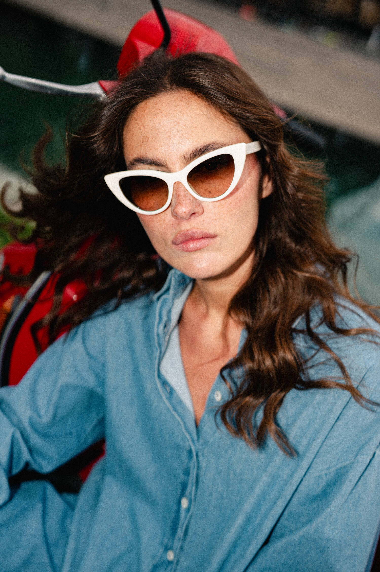 Sonnenbrille ORCHID BOLD in Creme
