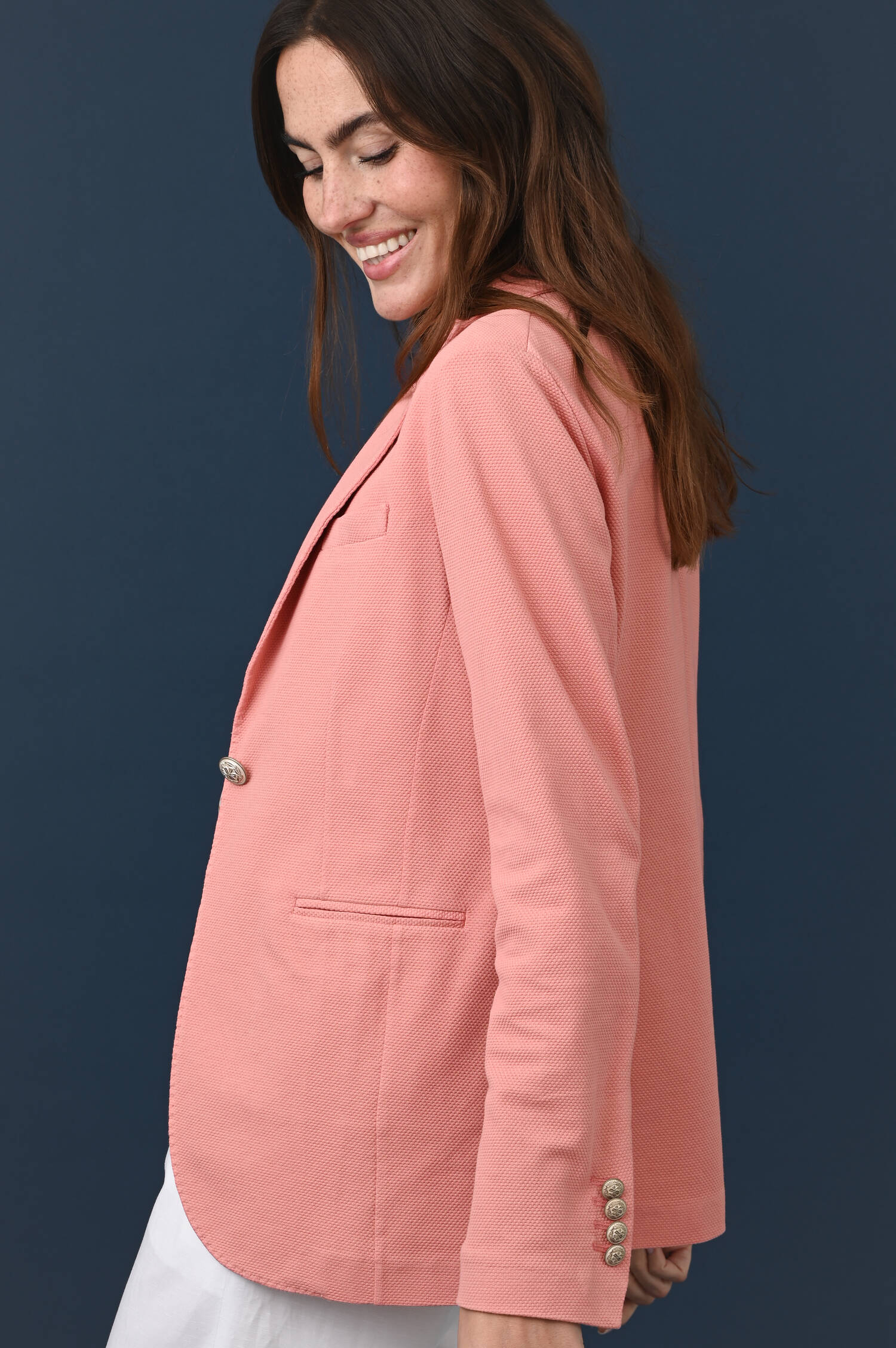 Strukturierter Blazer in Rosa