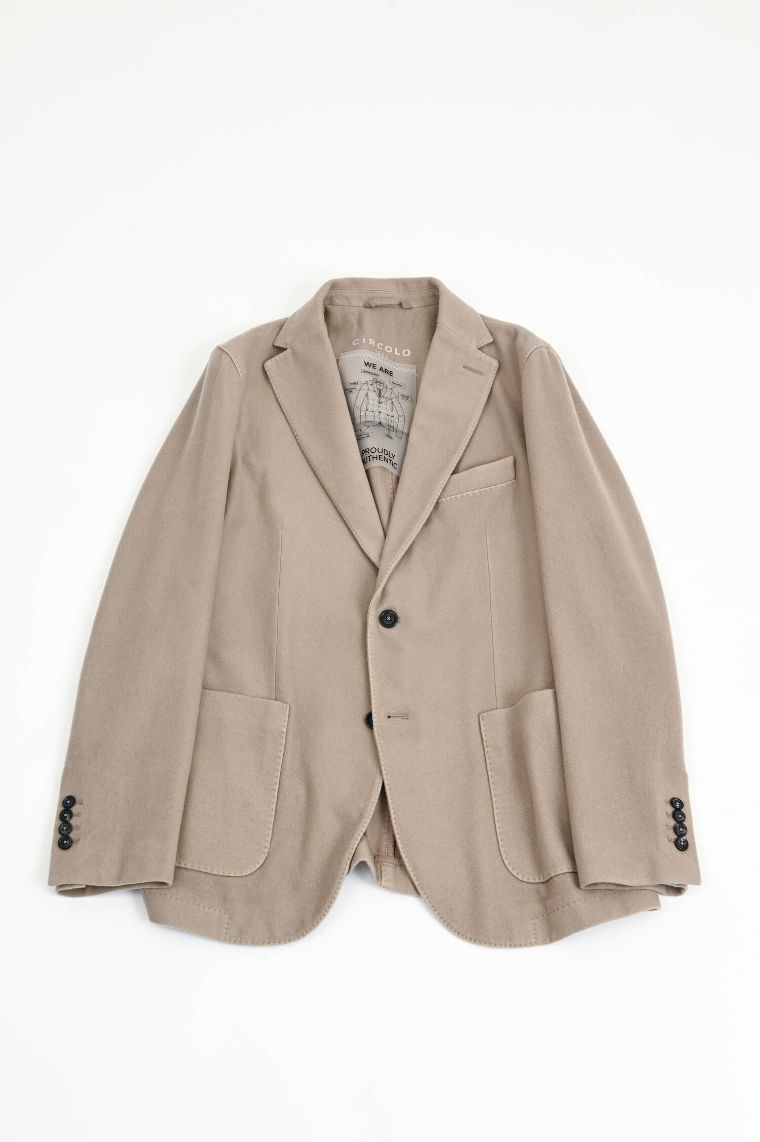 Sakko aus Wolle in Quarzo