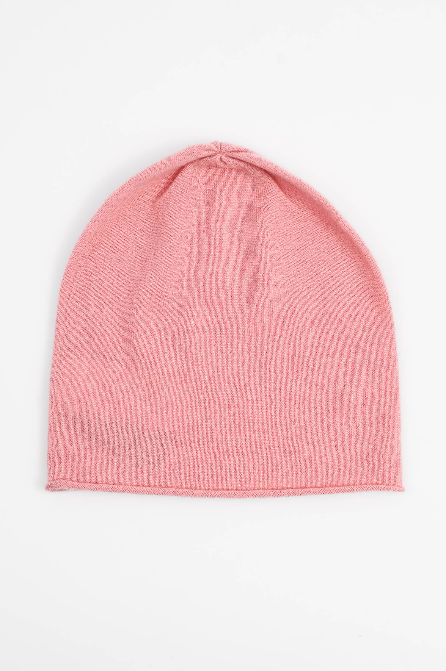 Feinstrick-Mütze mit Rollsaum in Rosa Feinstrick-Mütze mit Rollsaum in Rosa