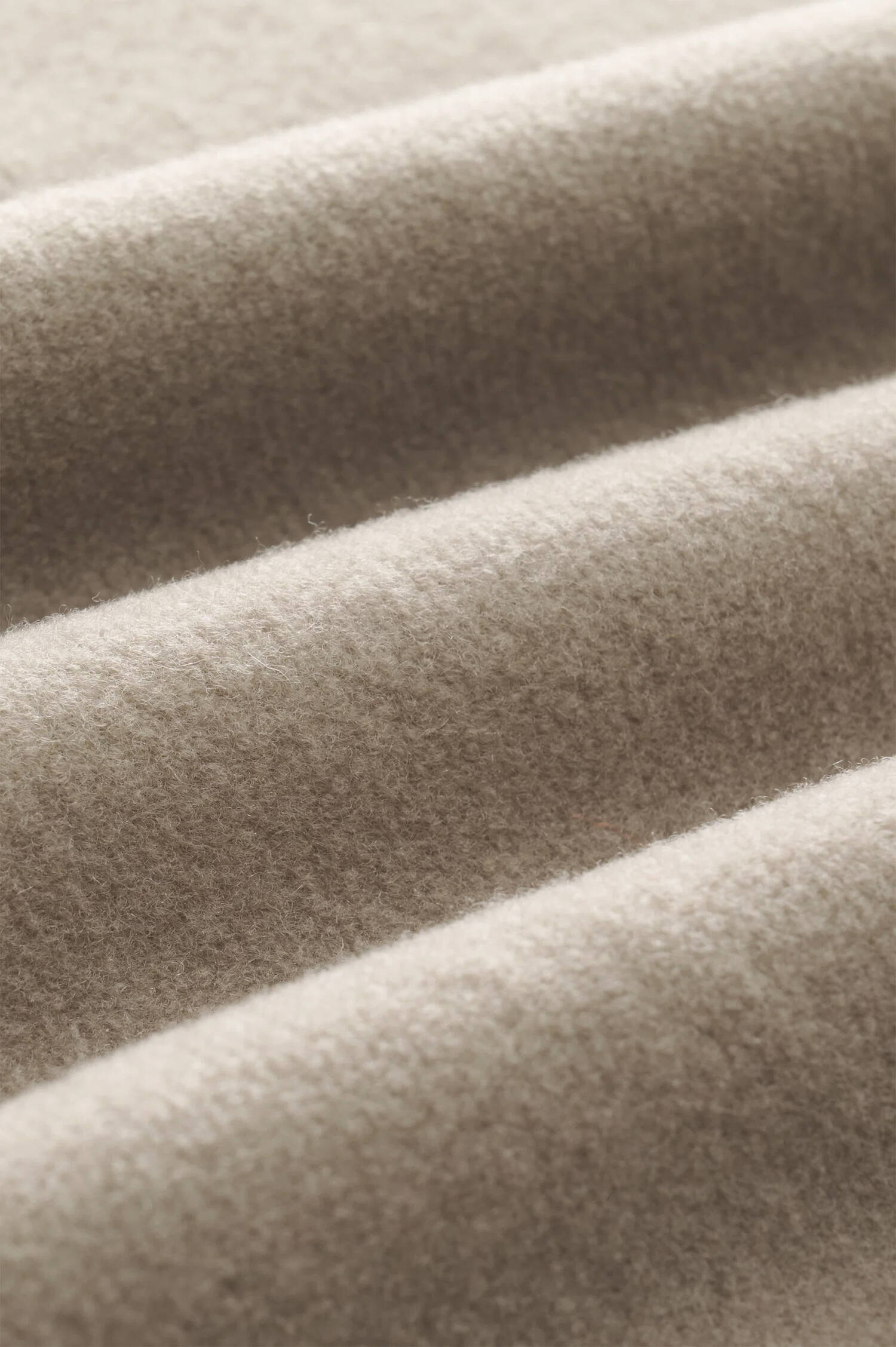Woll-Baumwoll Pullover in Taupe