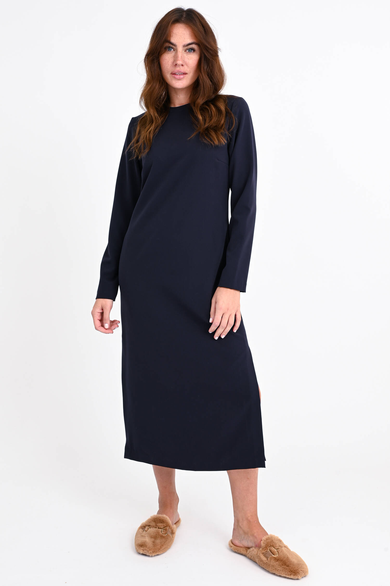Langarm Kleid LINDA in Navy
