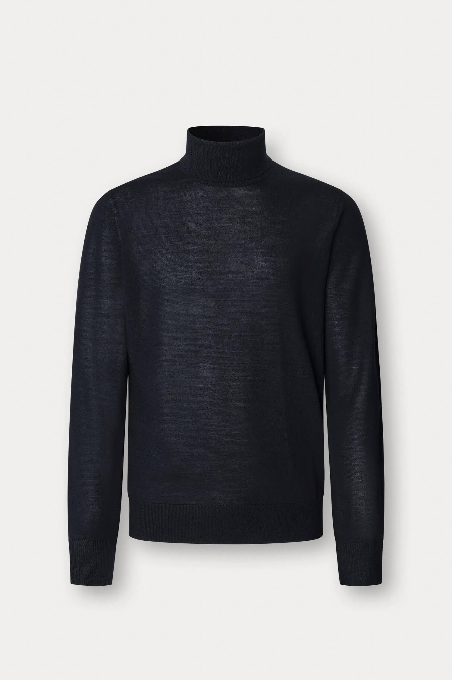 Feinstrick-Pullover in Navy