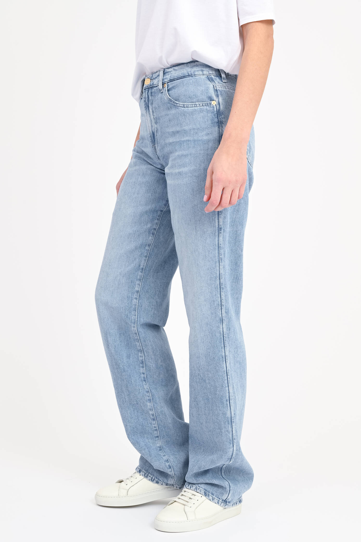 Wide Leg Denim TESS KANSAS in Hellblau Wide Leg Denim TESS KANSAS in Hellblau