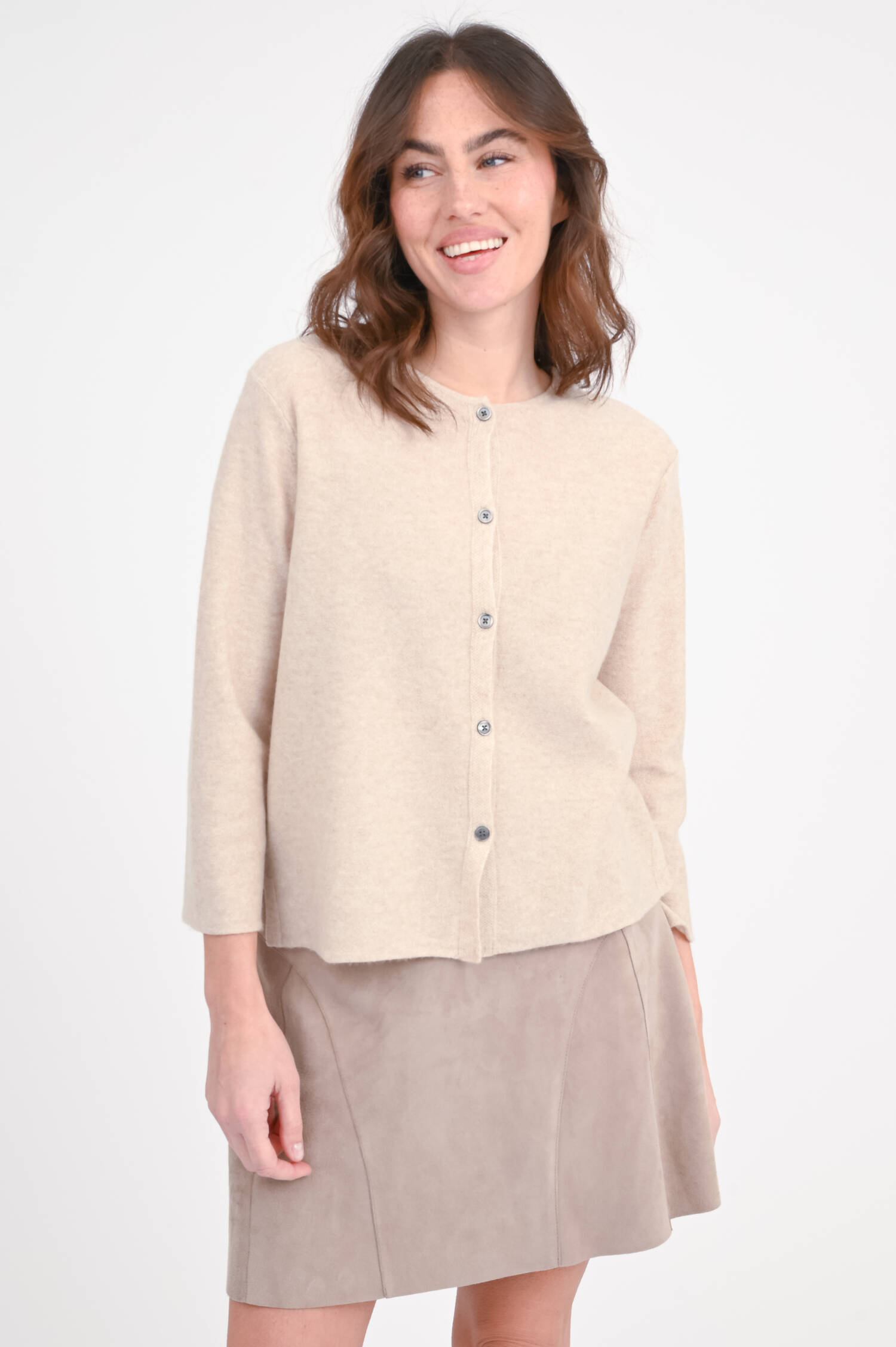 Cardigan aus Cashmere in Beige