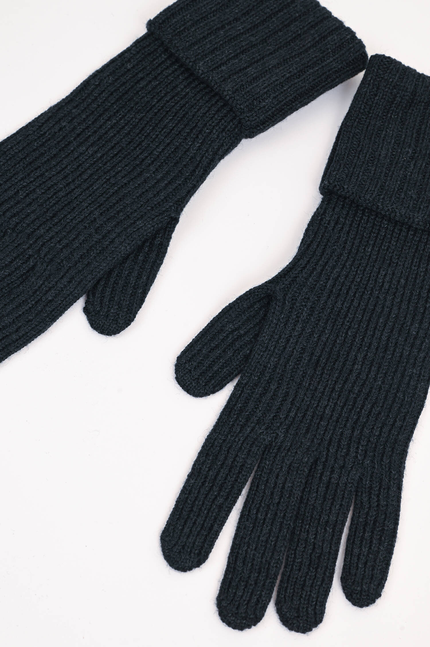 Handschuhe aus Wolle in Schwarz